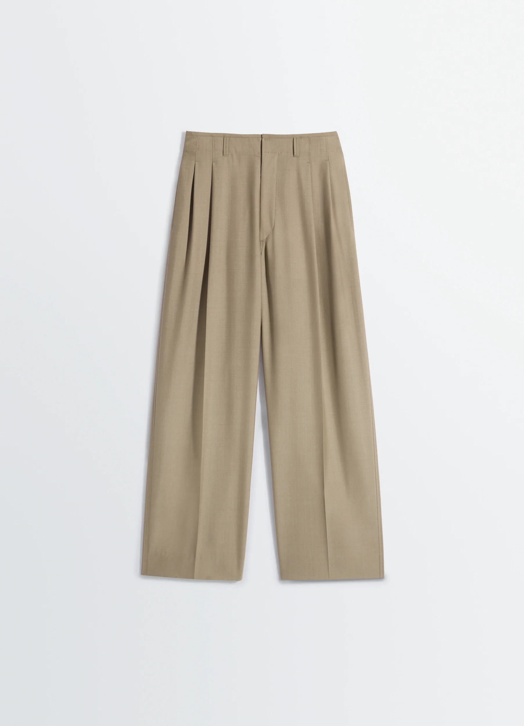PLEATED TAILORED PANTS IN POLYWOOL