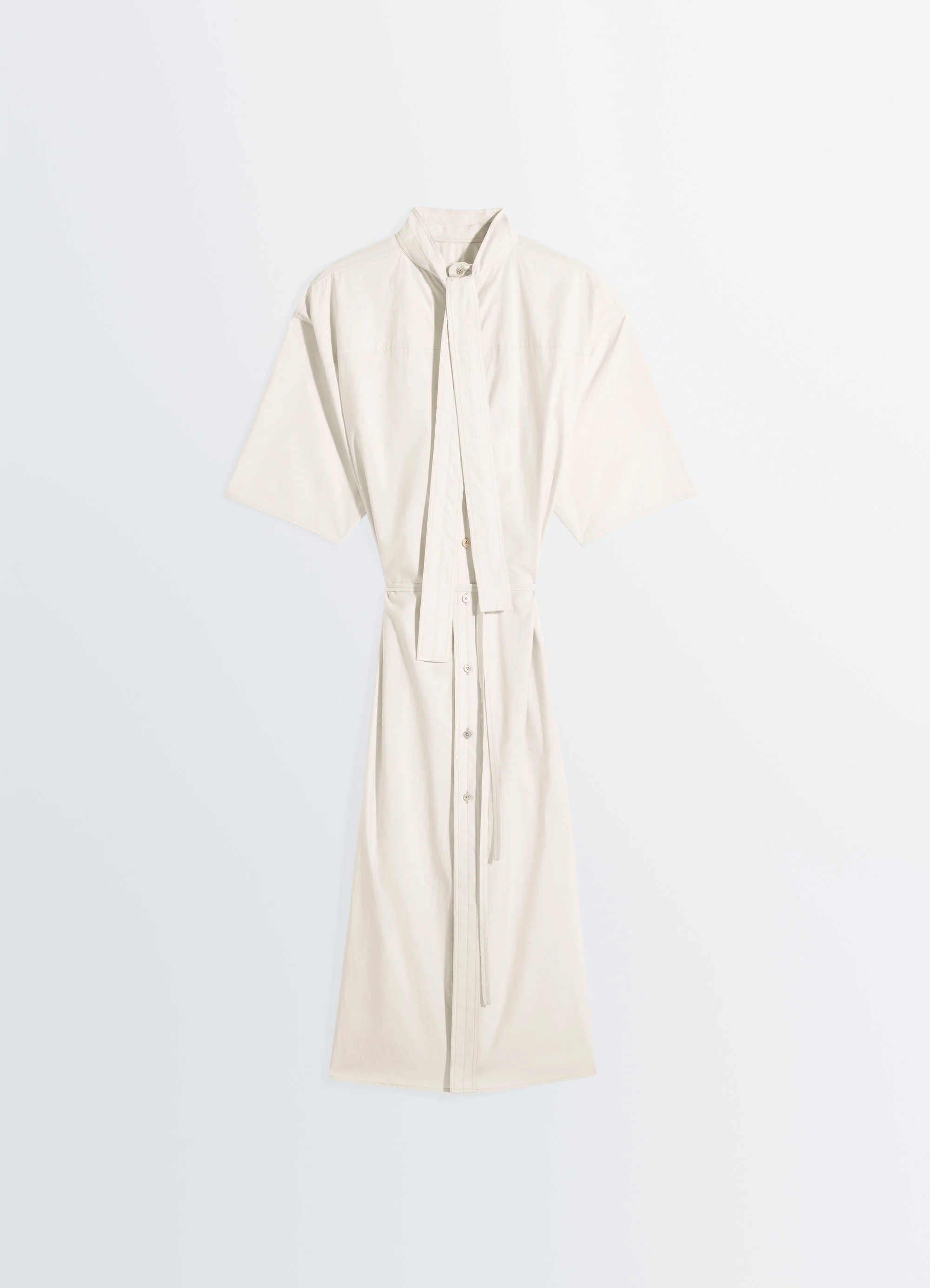 REVERSIBLE TUBE DRESS IN WASHED COTTON SILK