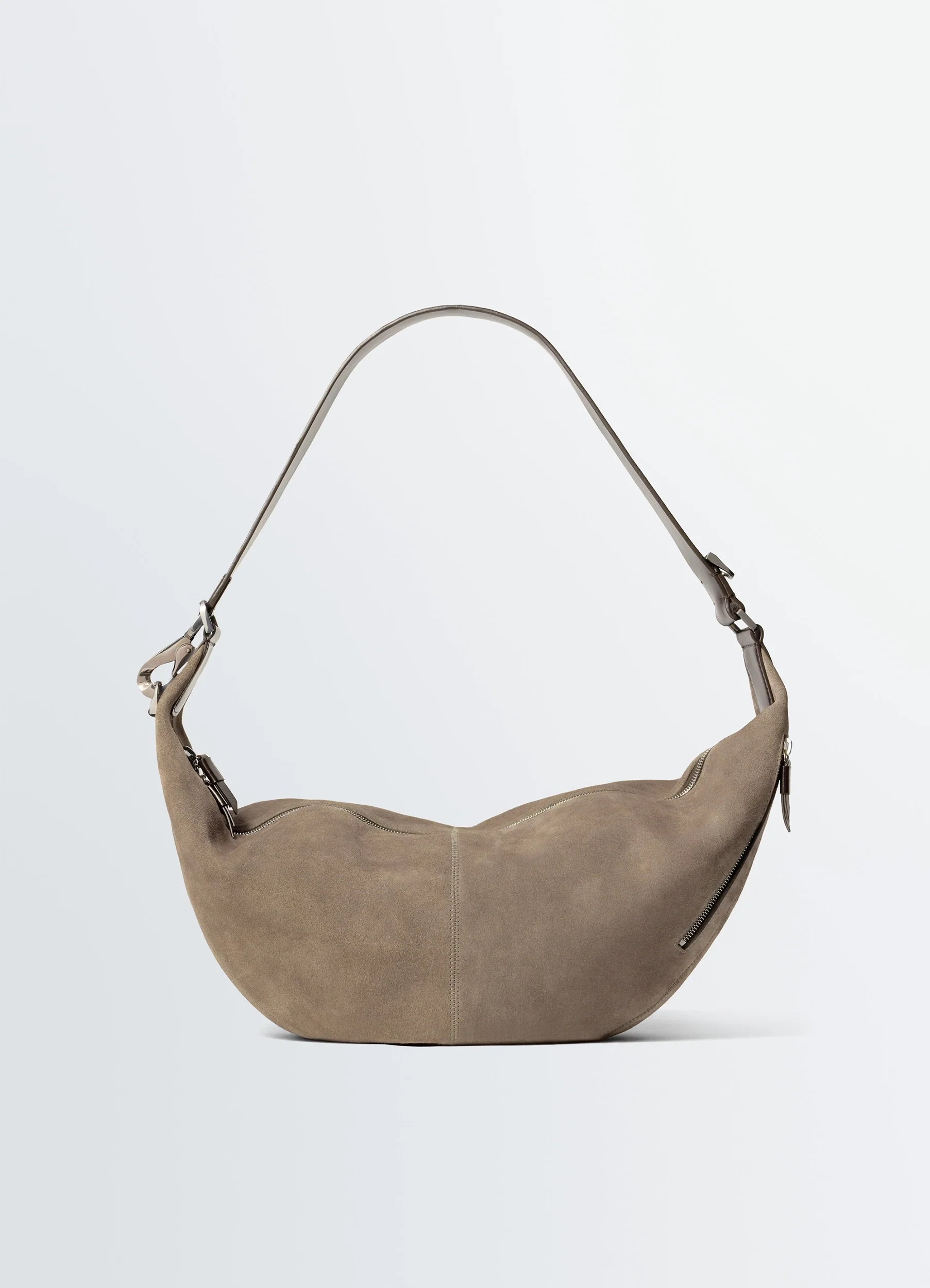 QUIVER CLIP BAG IN SUEDE LEATHER