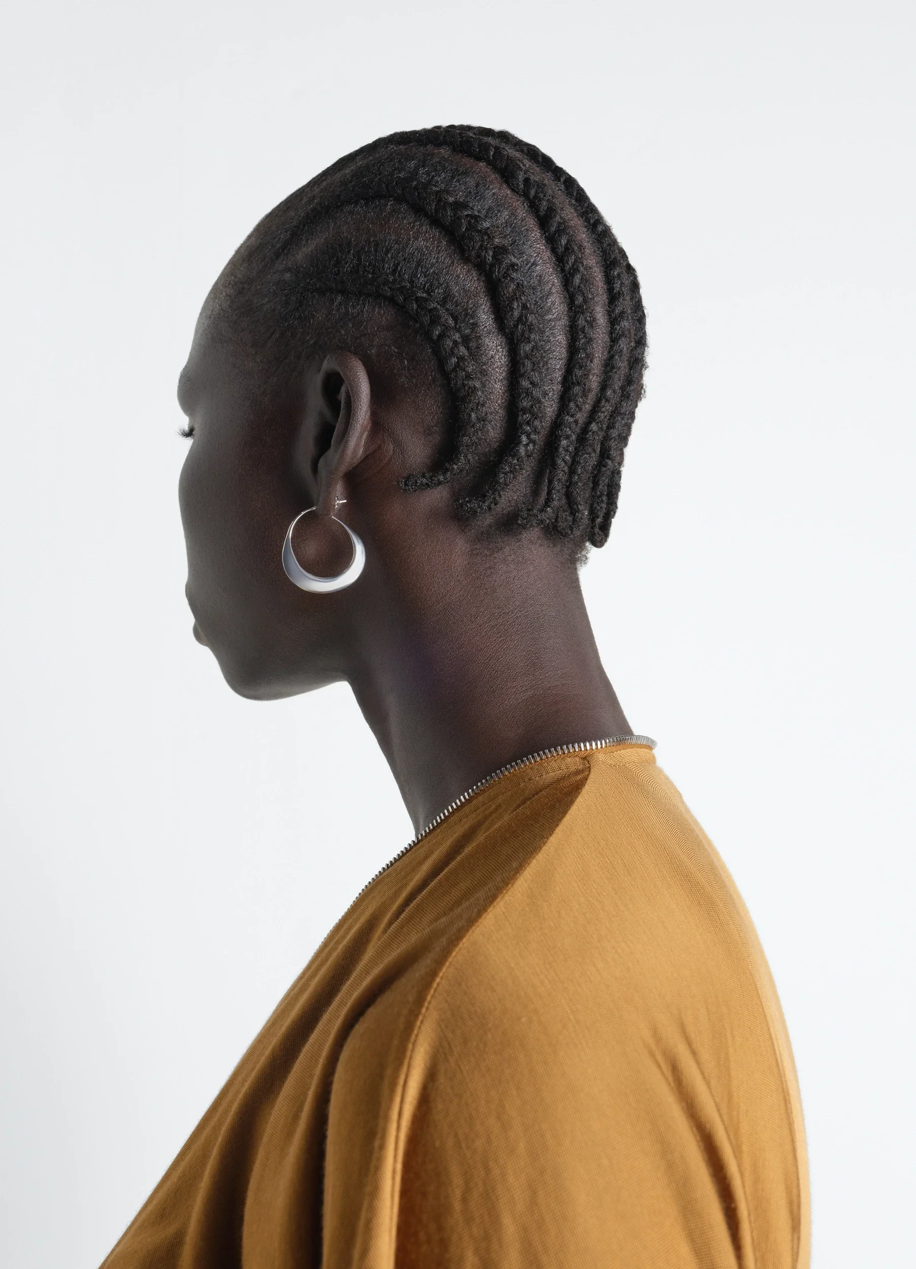 HOOPS DROP EARRINGS IN SILVER