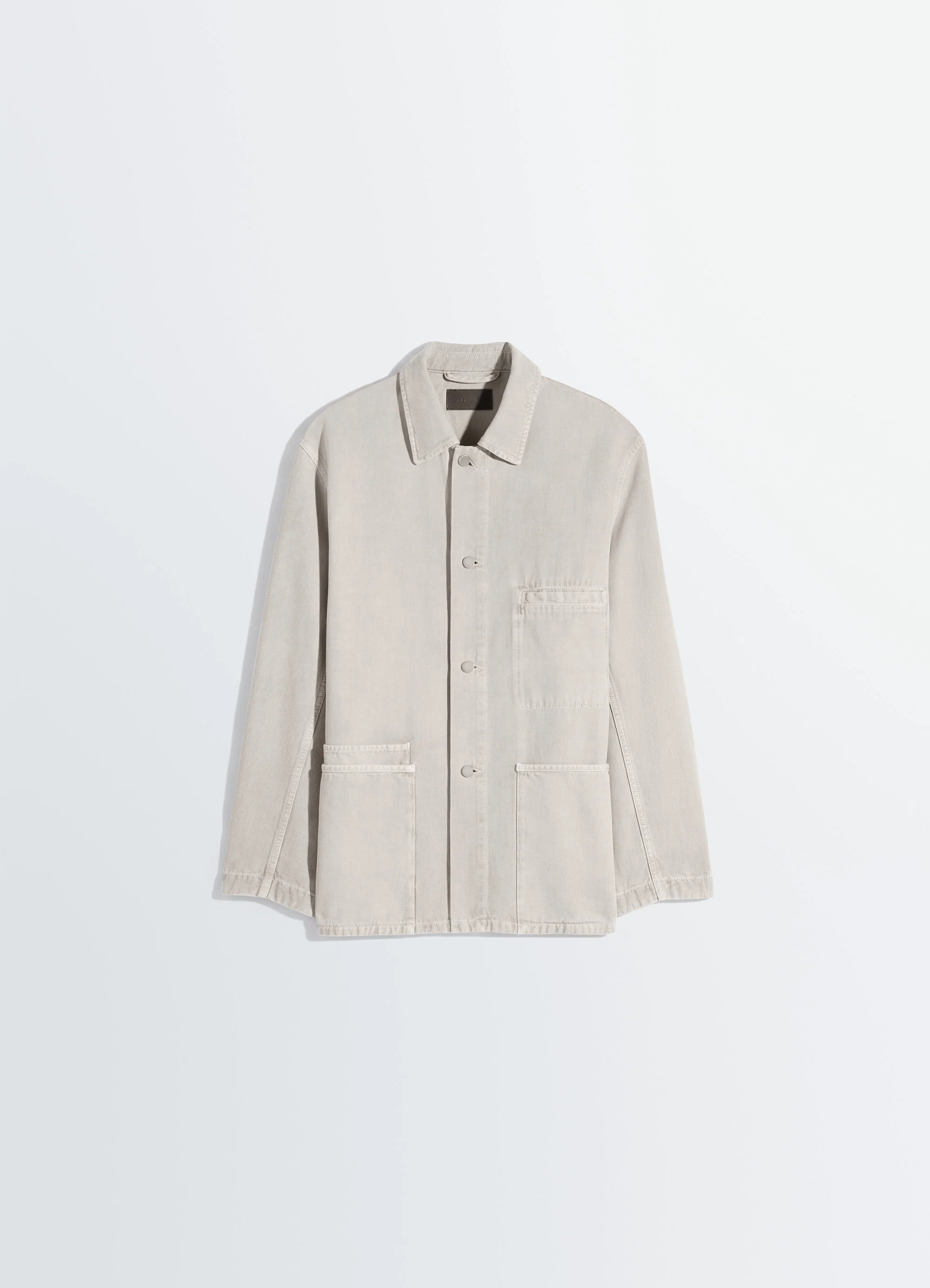 UTILITY OVERSHIRT IN SNOW BROKEN TWILL