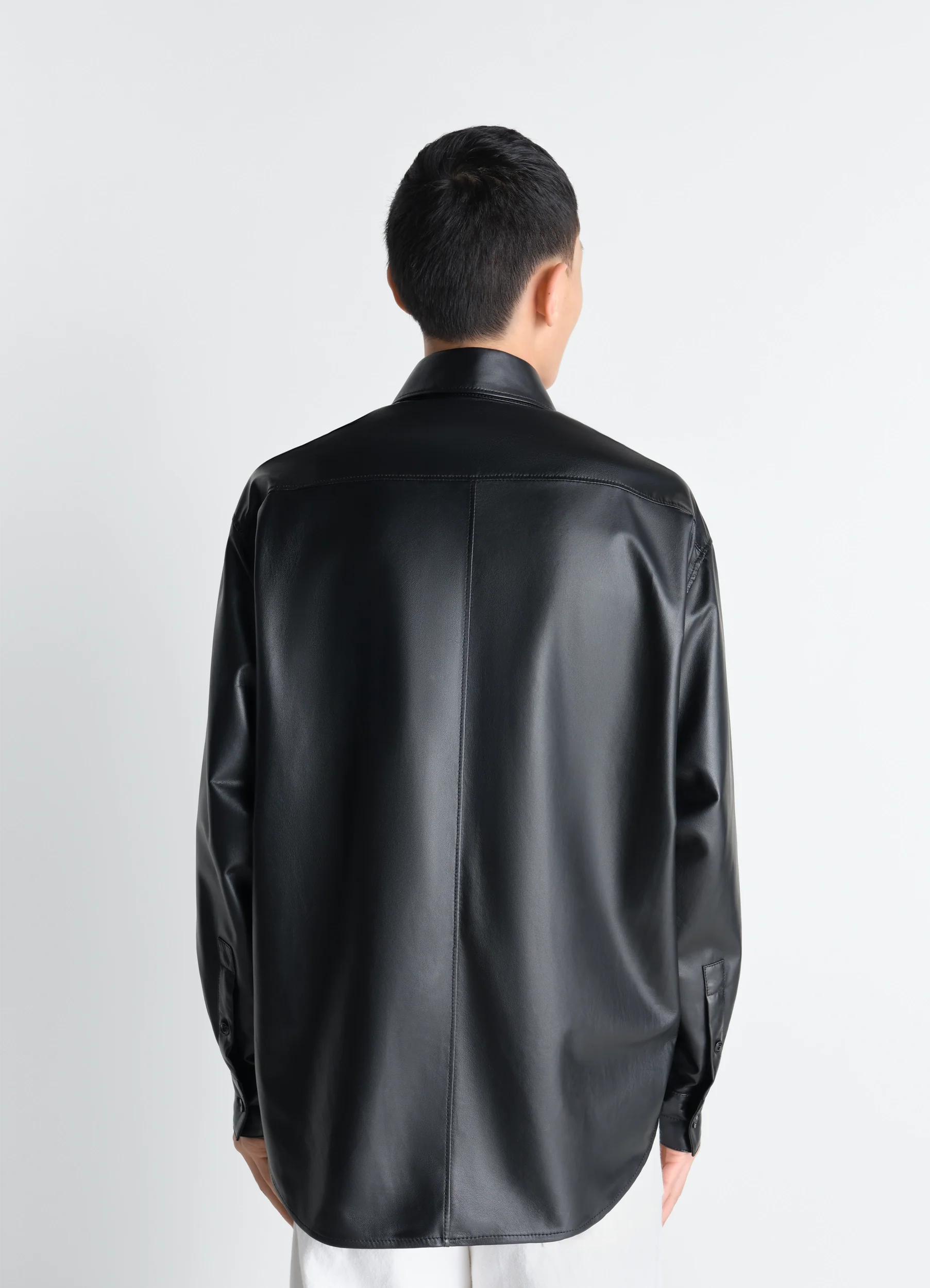 OVERSHIRT IN LIGHT NAPPA LAMB
