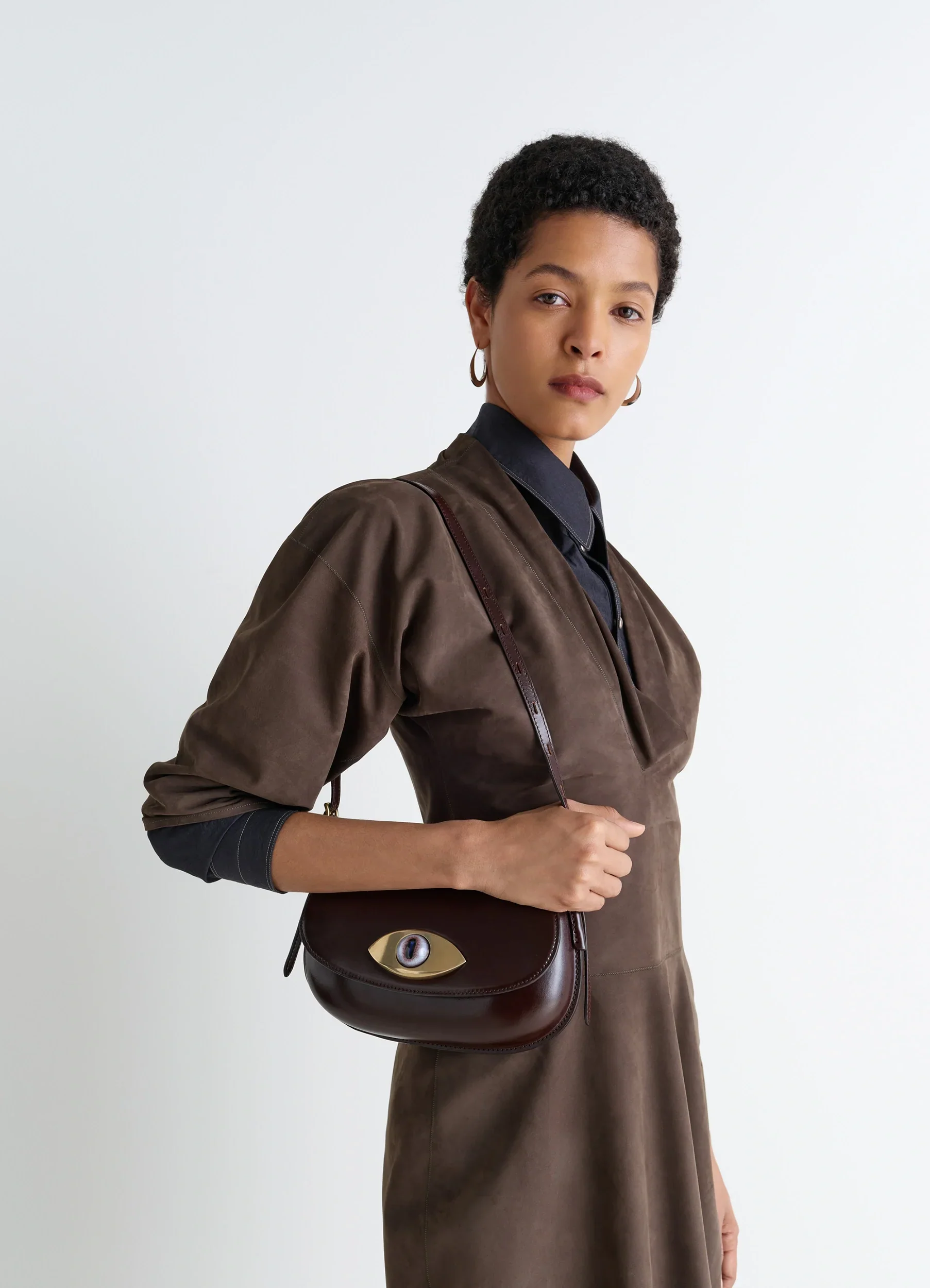 AUBOCK EYE BAG IN LEATHER