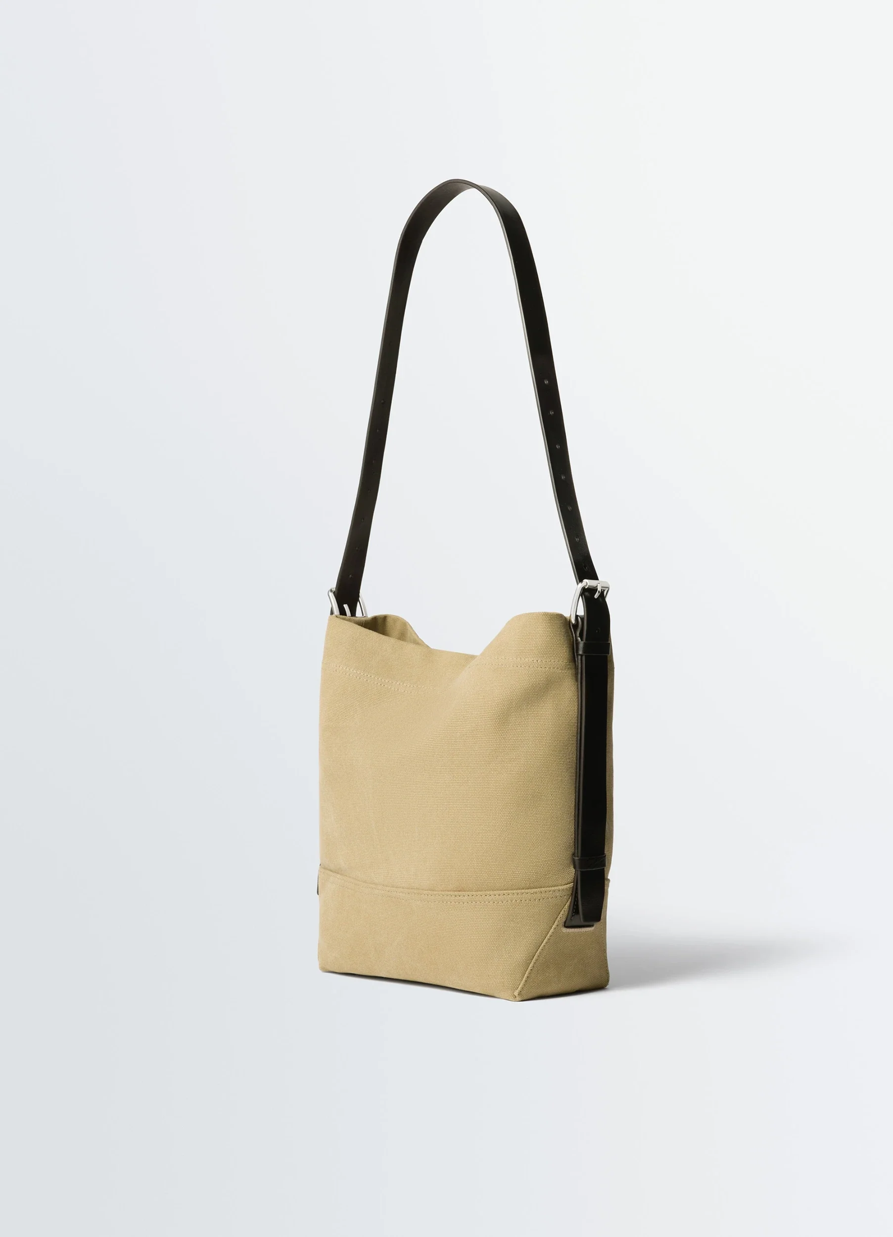 SMALL BELTED TOTE BAG IN COTTON CANVAS