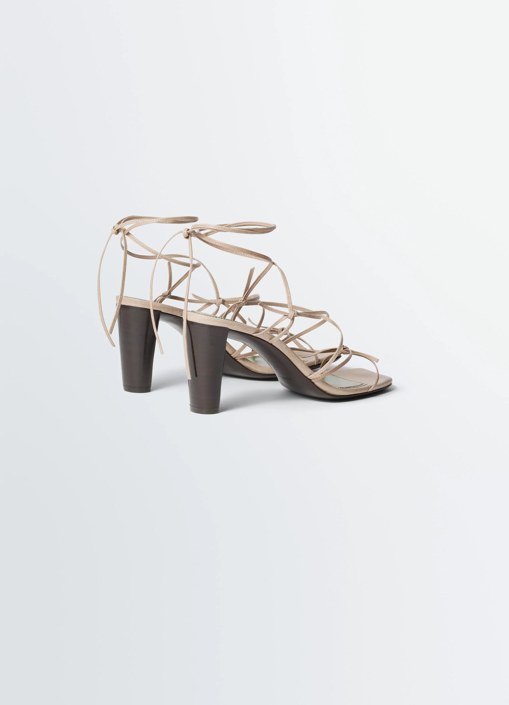 MIGNONS SANDALS 80 MM HEEL IN LEATHER