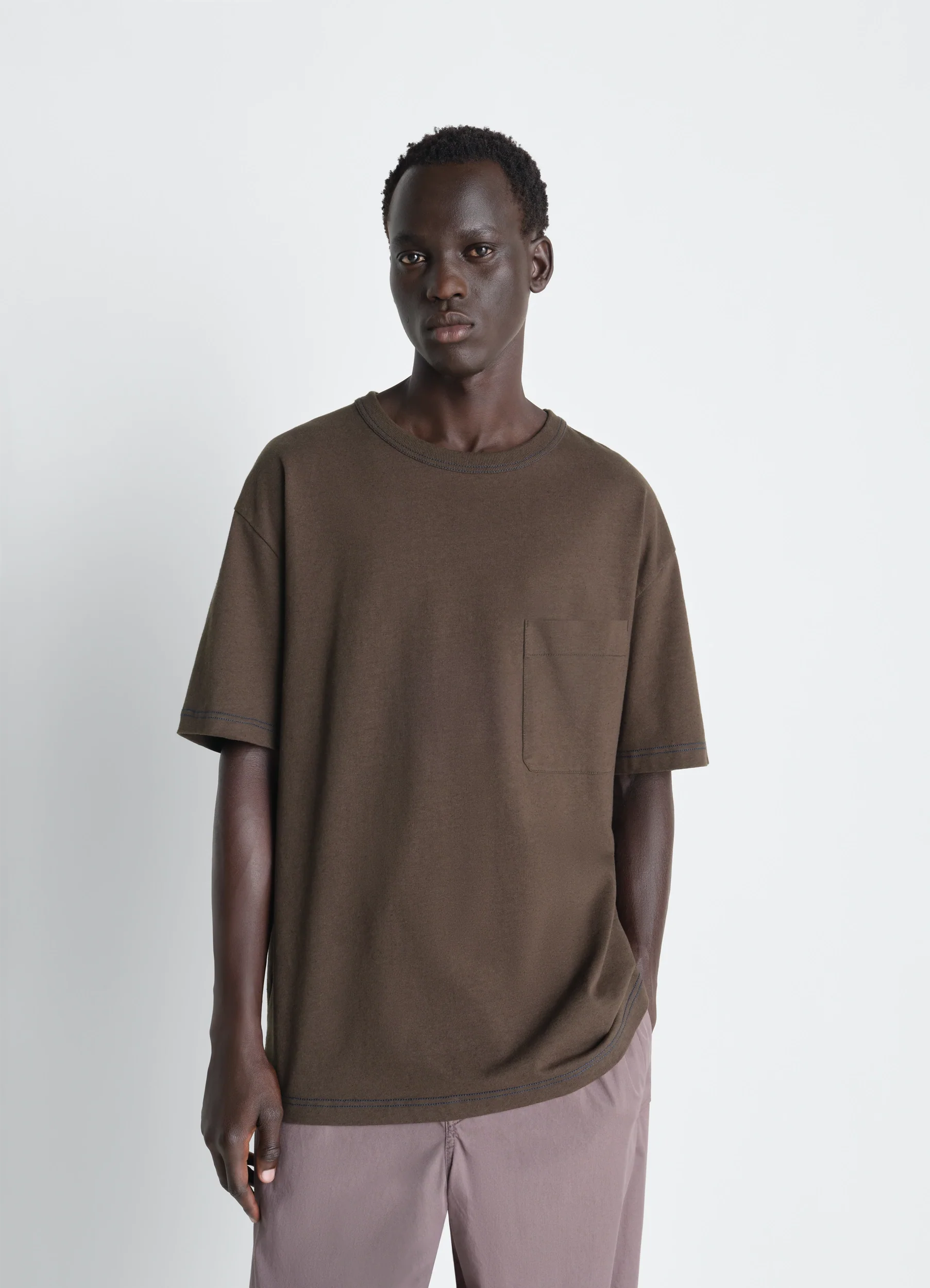 BOXY SHORT SLEEVE T-SHIRT IN JERSEY