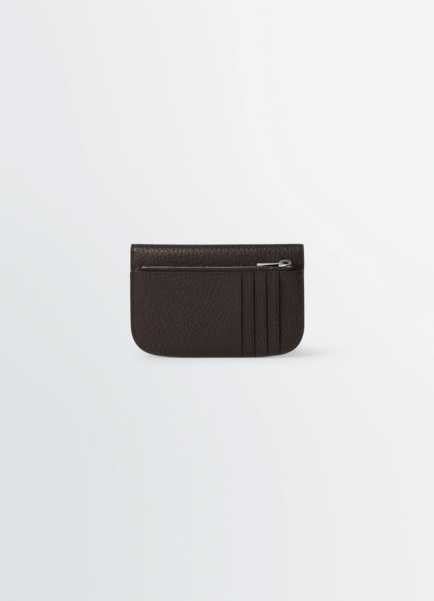 SOFT TAB CARD HOLDER COIN PURSE IN LEATHER