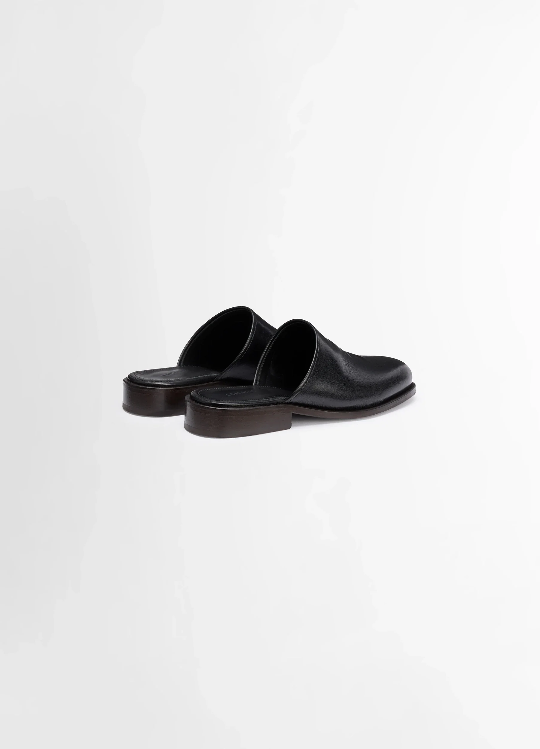 SQUARE MULE IN LEATHER