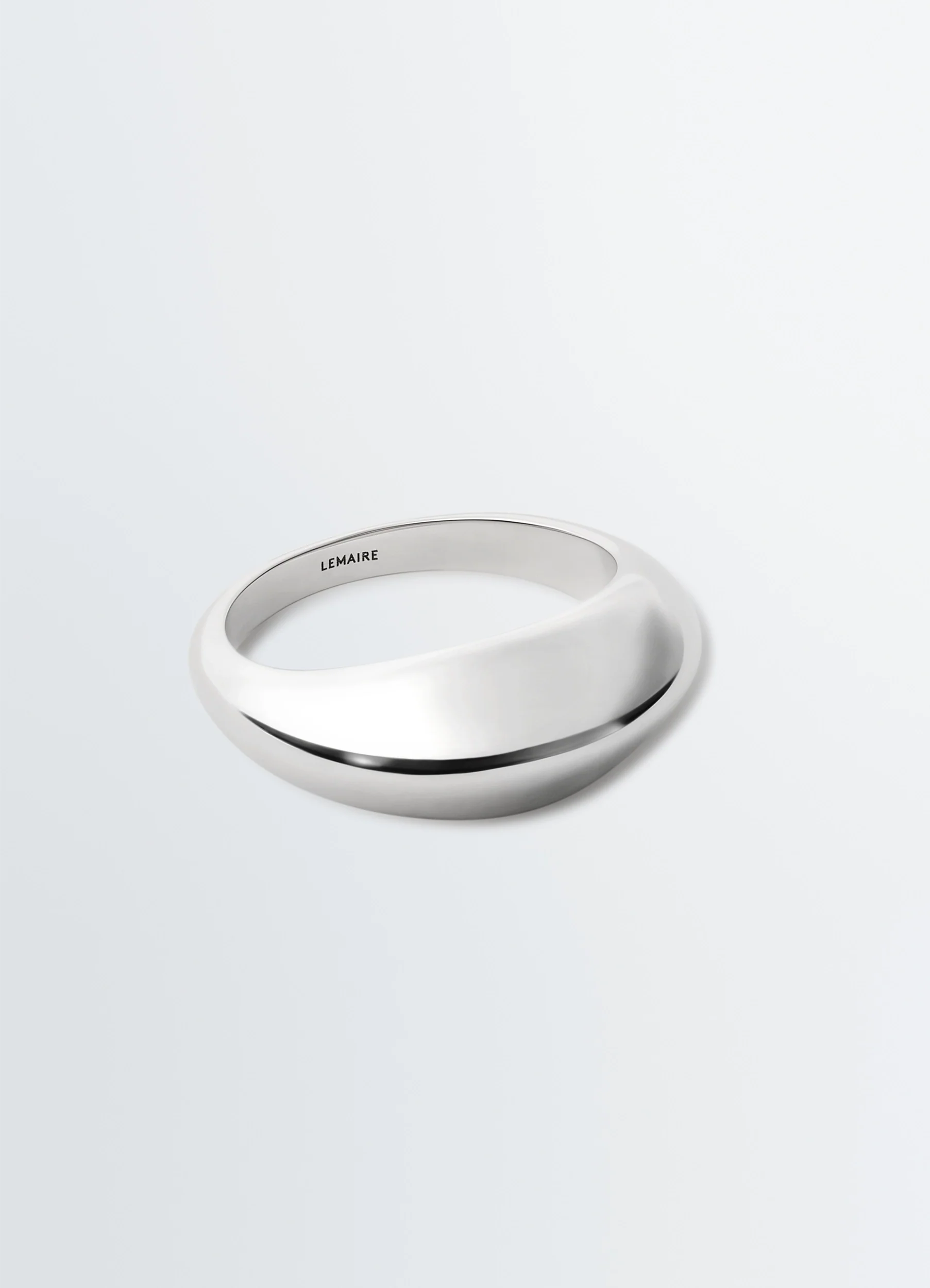 CHUNKY DROP RING IN SLIVER