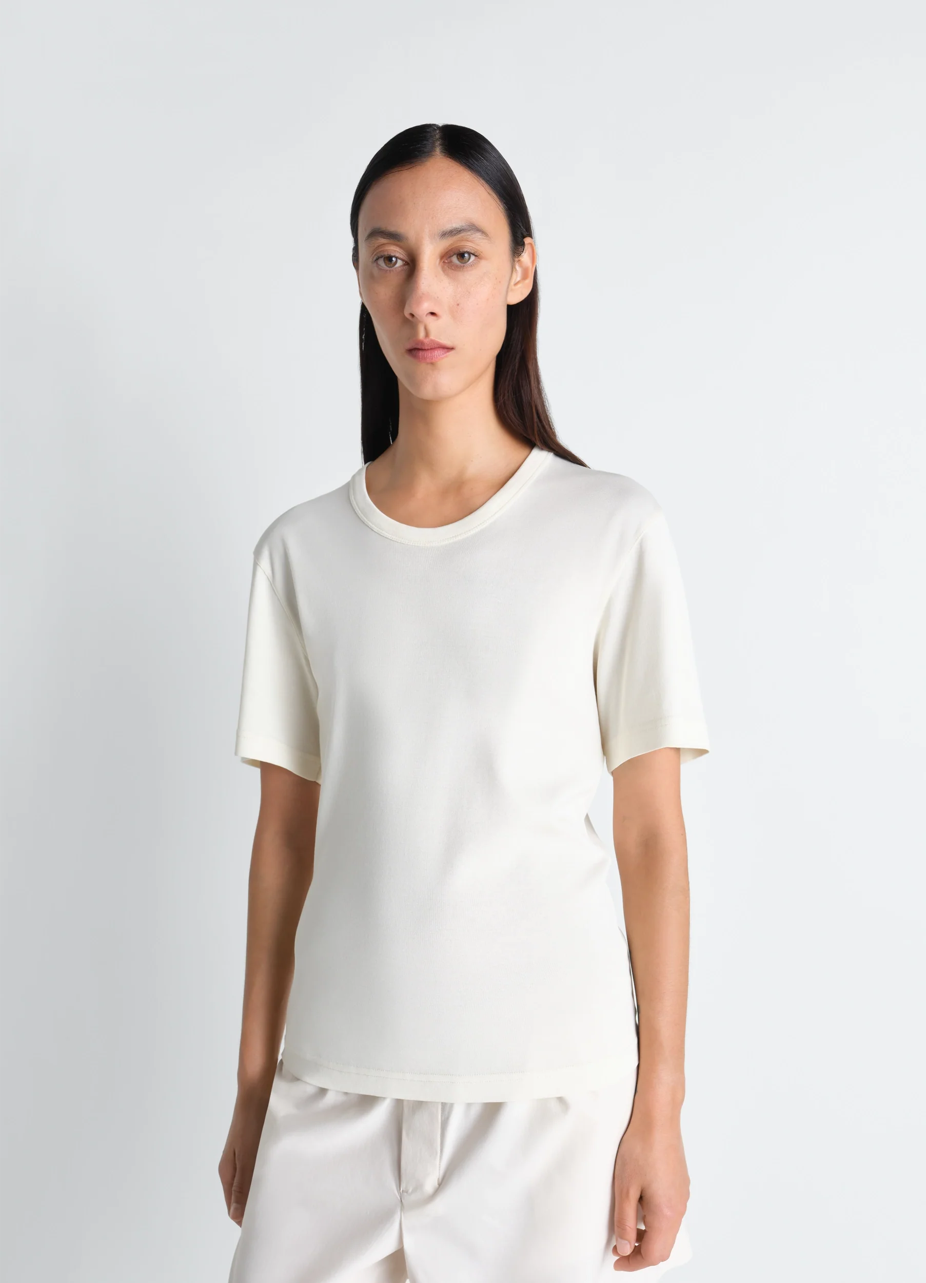 RIB T-SHIRT IN JERSEY