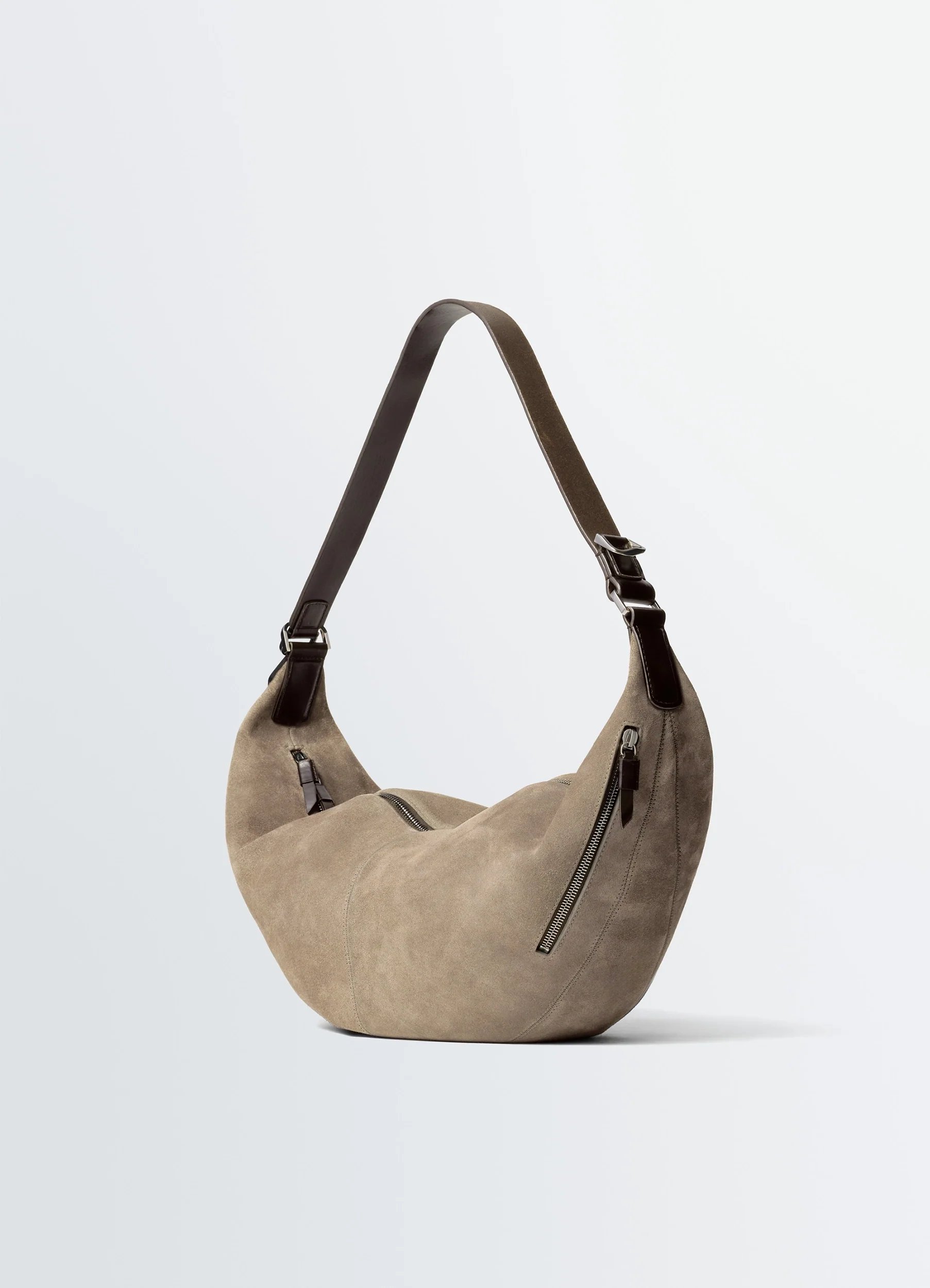 QUIVER CLIP BAG IN SUEDE LEATHER
