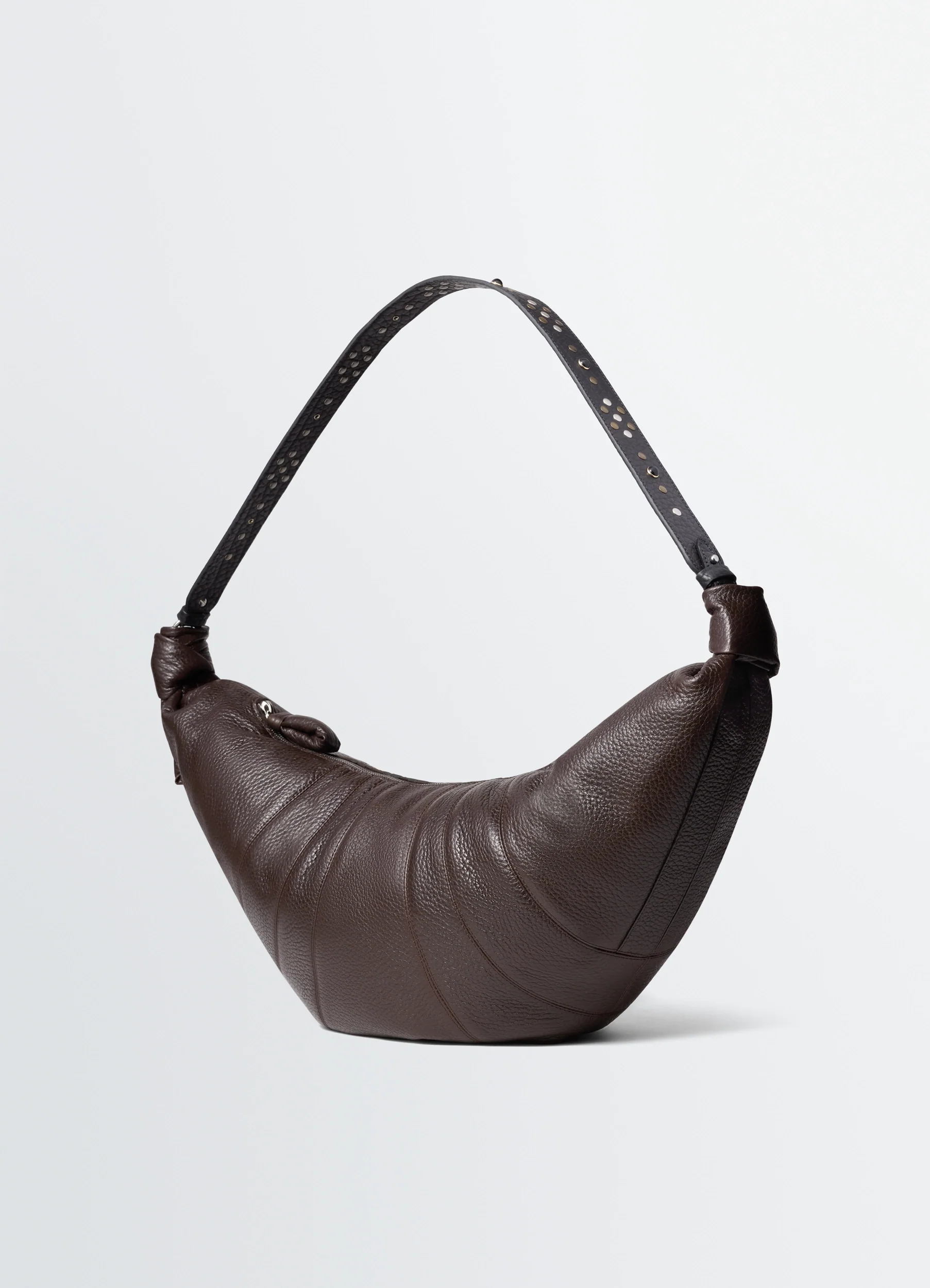 WESTERN STUDS LARGE CROISSANT BAG IN LEATHER