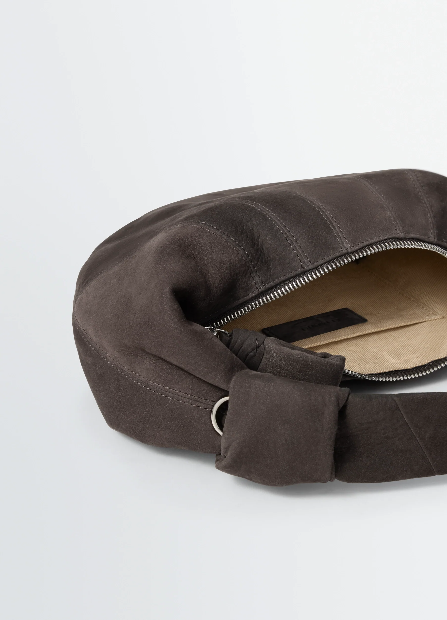 MINI FORTUNE CROISSANT BAG IN NUBUCK LEATHER