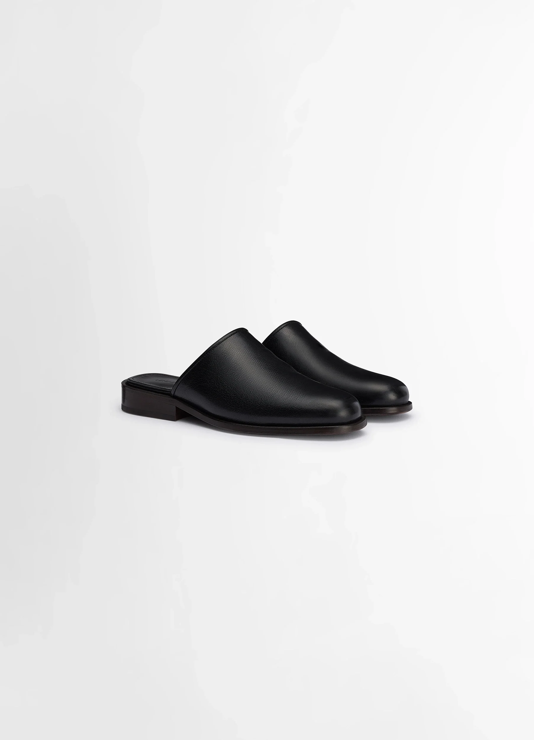 SQUARE MULE IN LEATHER