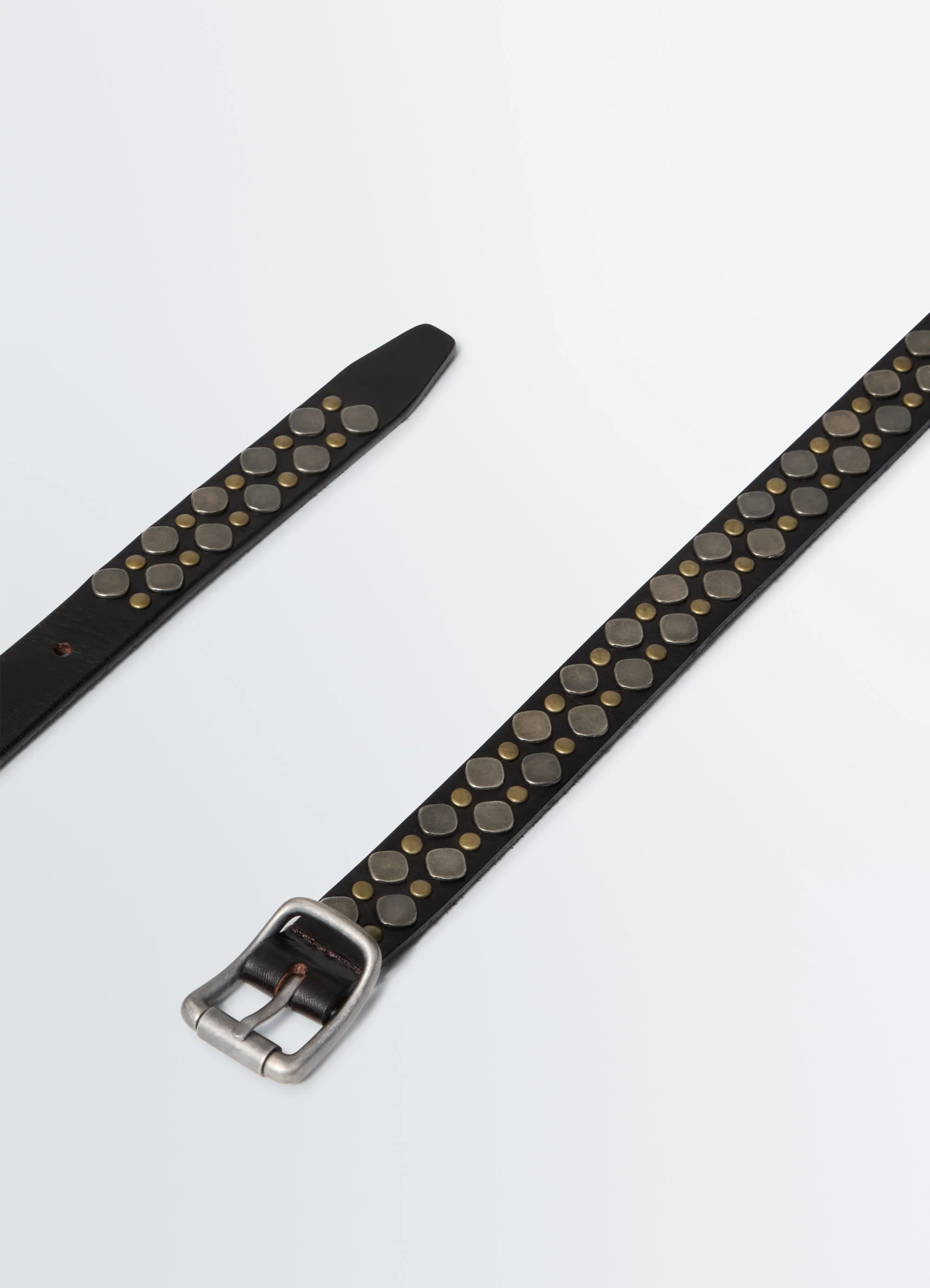 RIO STUDS BELT 20 MM IN LEATHER