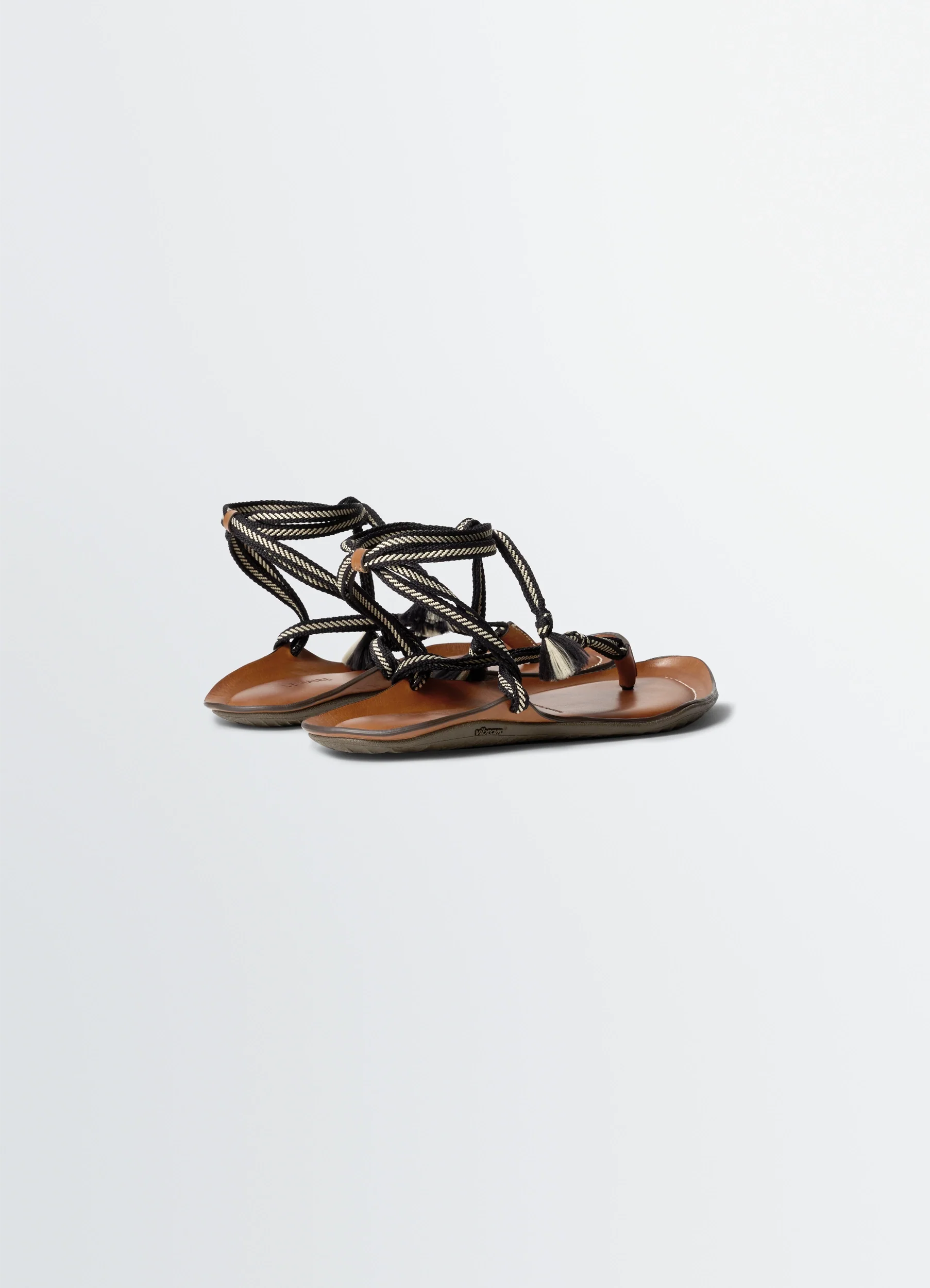 VIBRAM SANDALS IN LEATHER