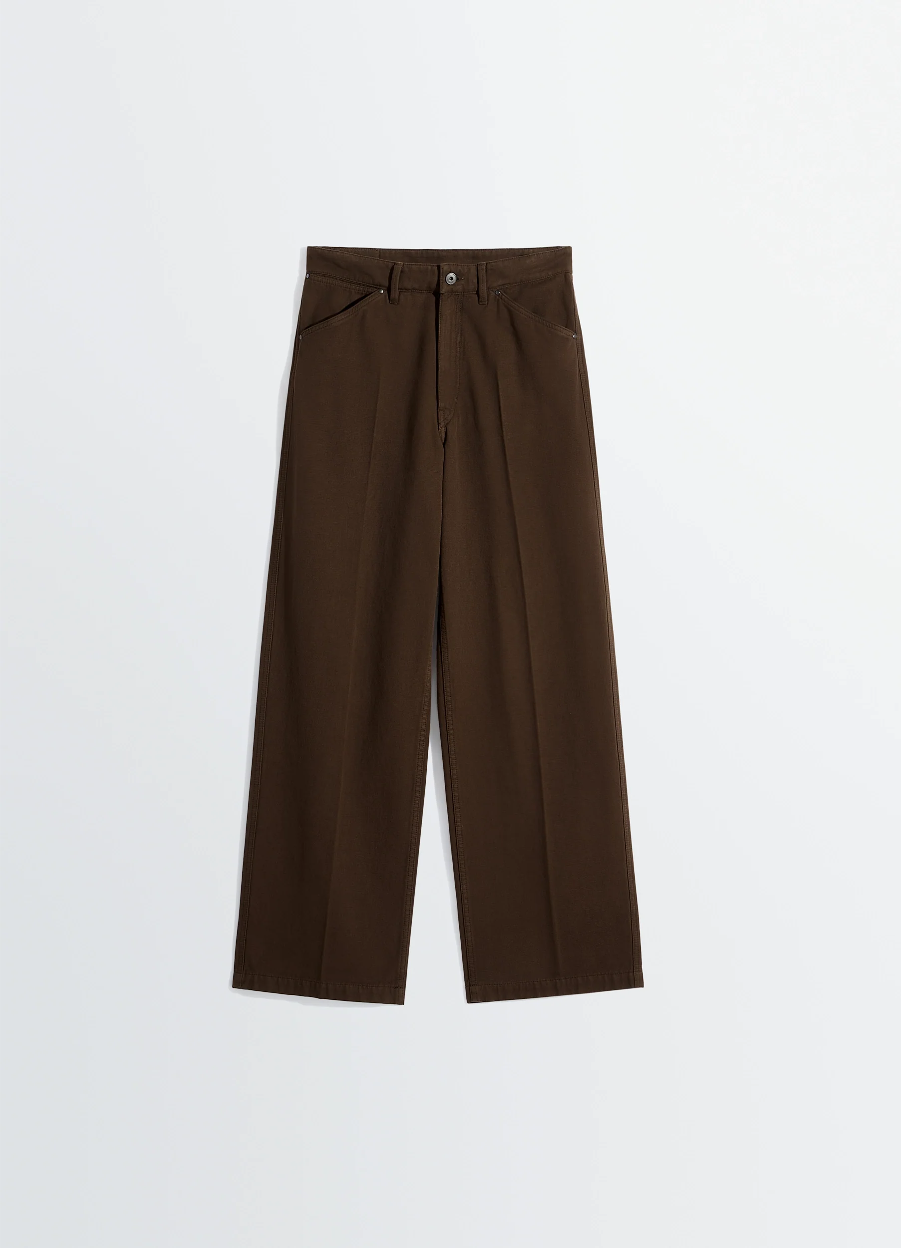 WIDE PANTS IN DYED BROKEN TWILL