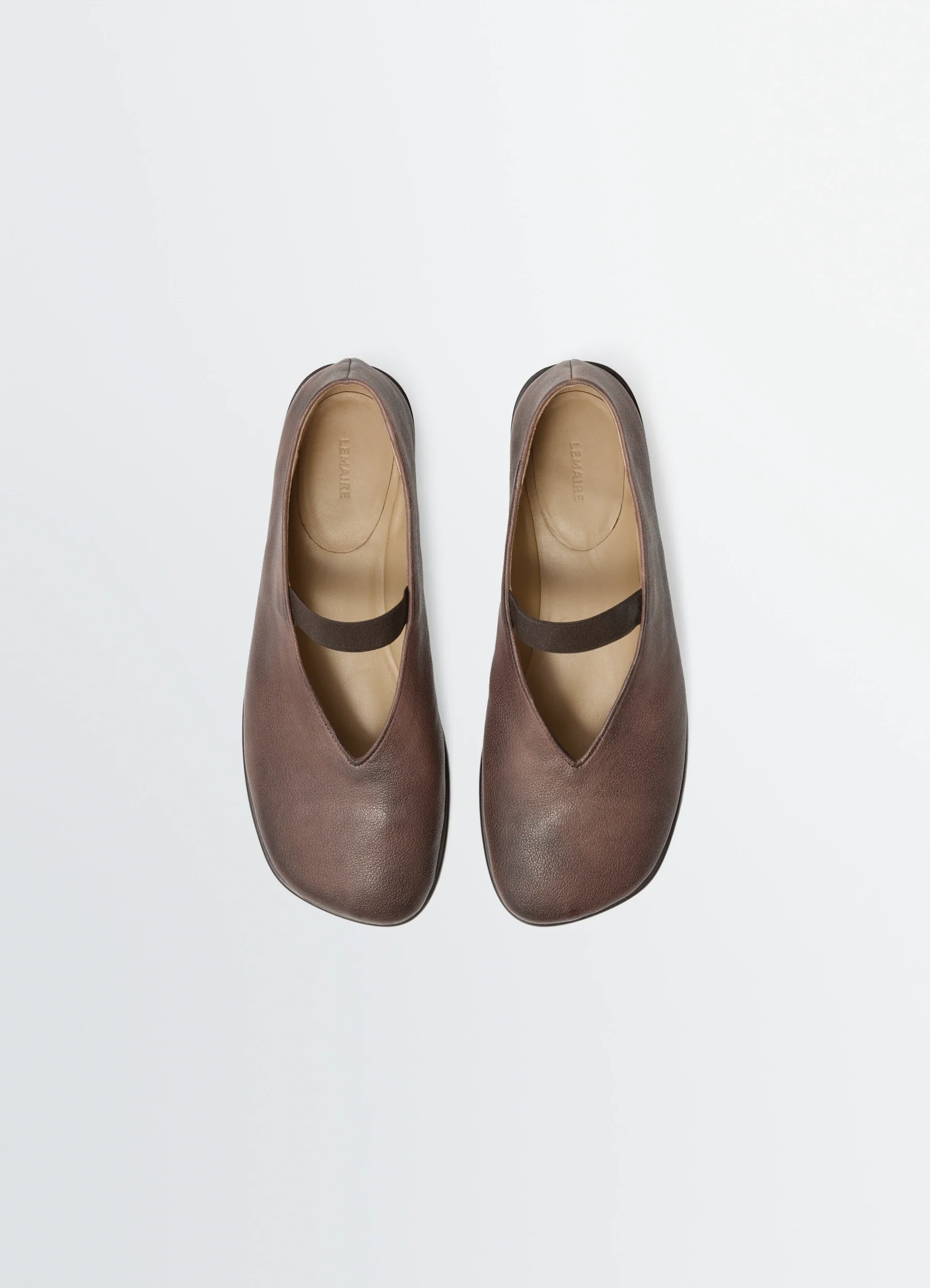 GLOVE BALLERINA IN LEATHER