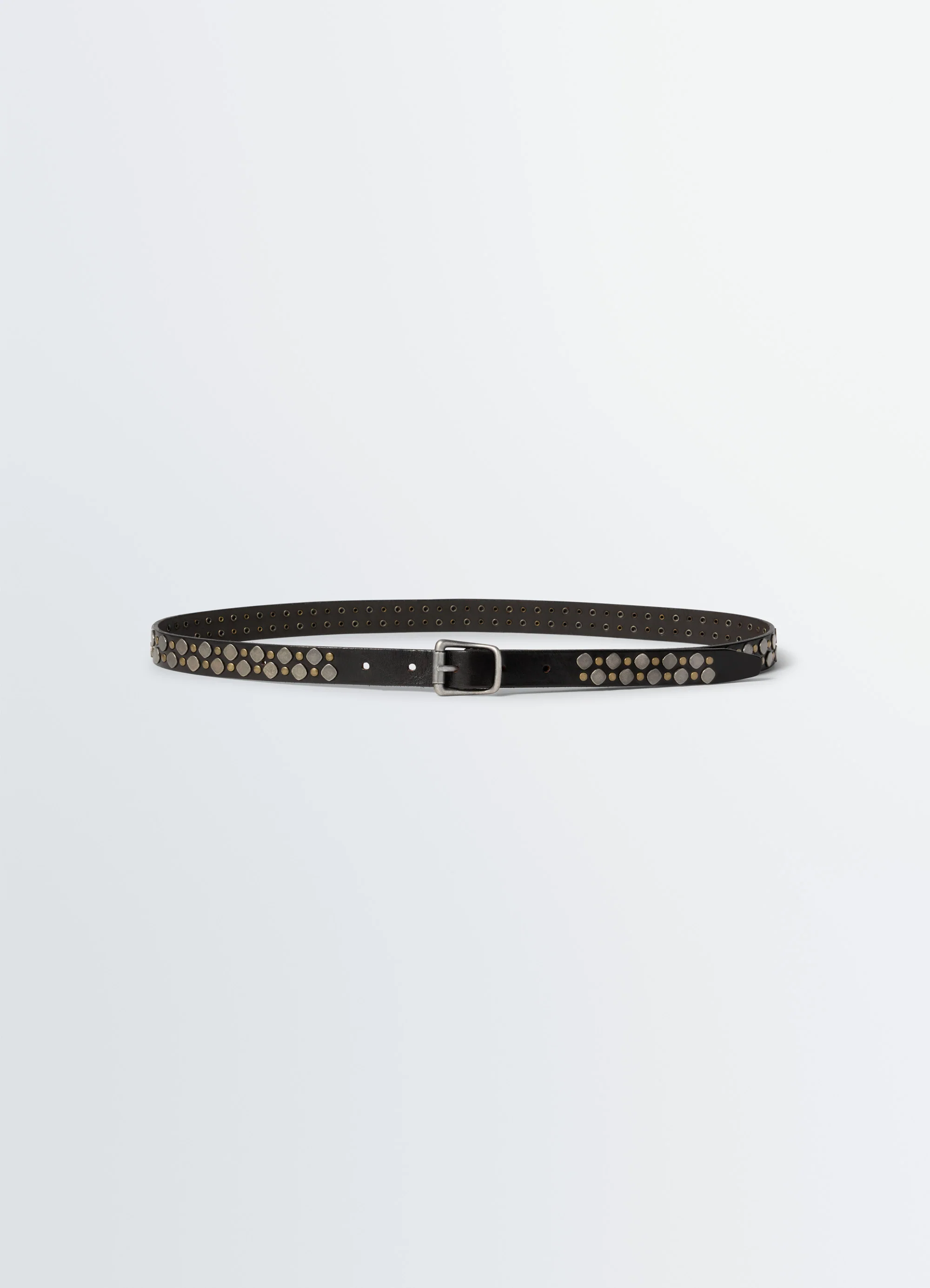 RIO STUDS BELT 20 MM IN LEATHER