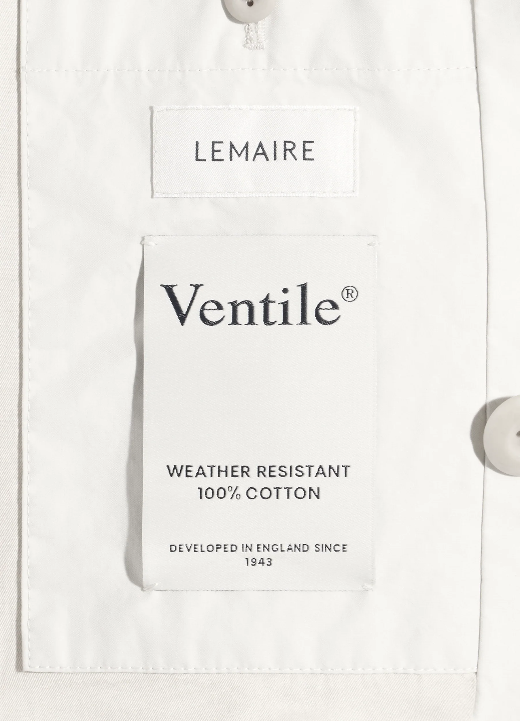 CROPPED TRENCH IN VENTILE® COTTON