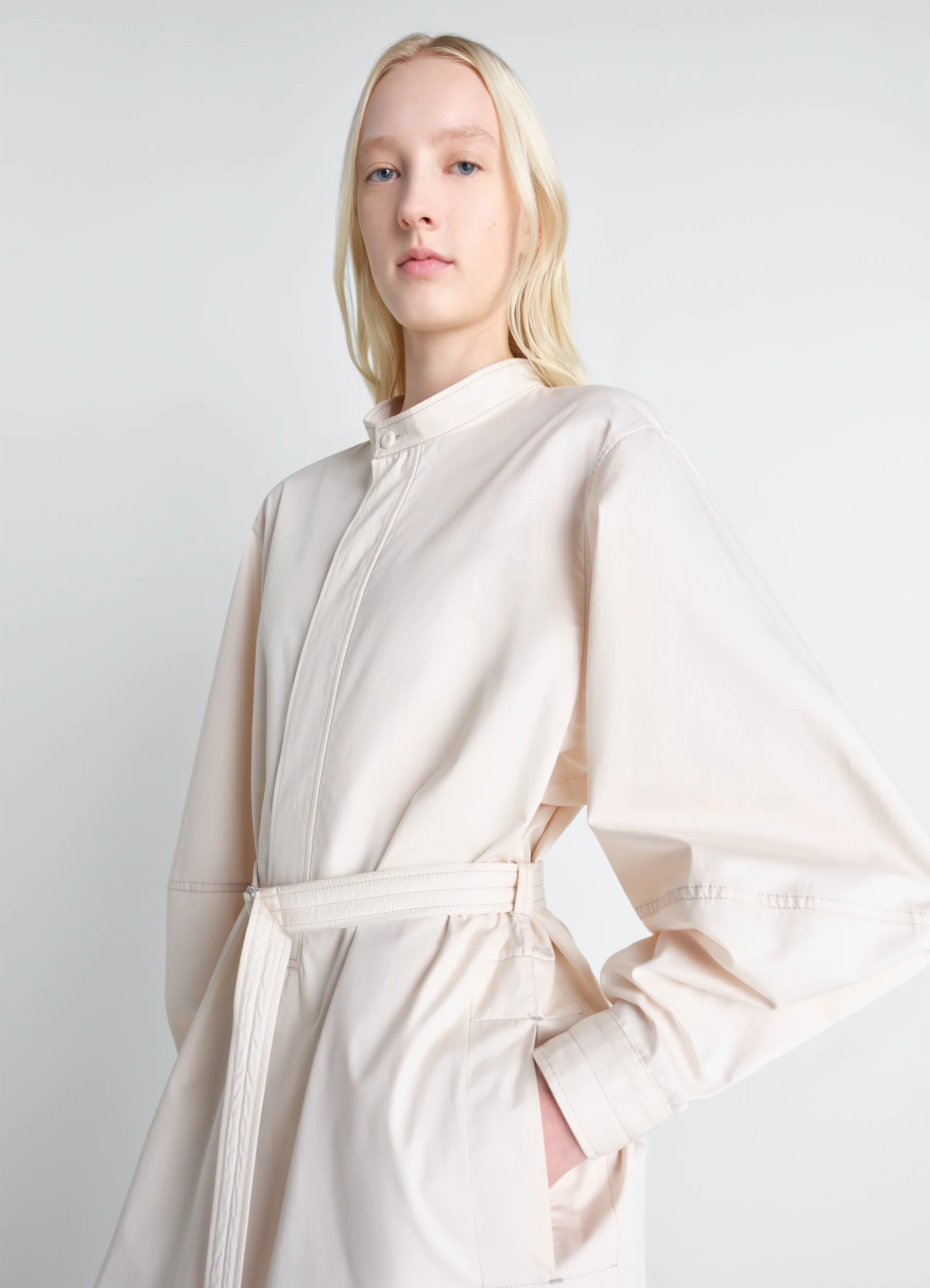LIQUETTE DRESS IN LIGHT COTTON SATIN