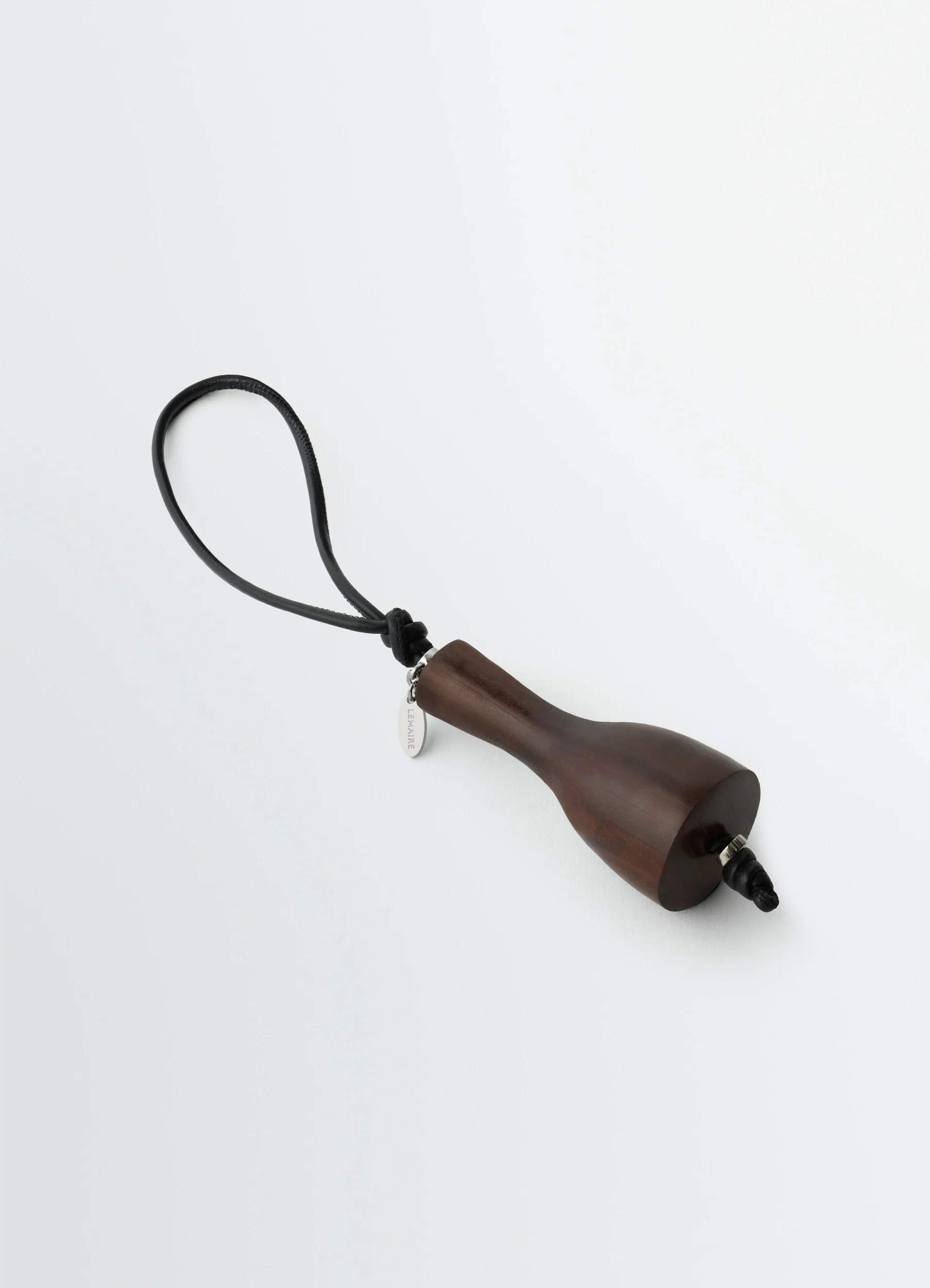 BOTTLE HEEL CHARM IN LEATHER