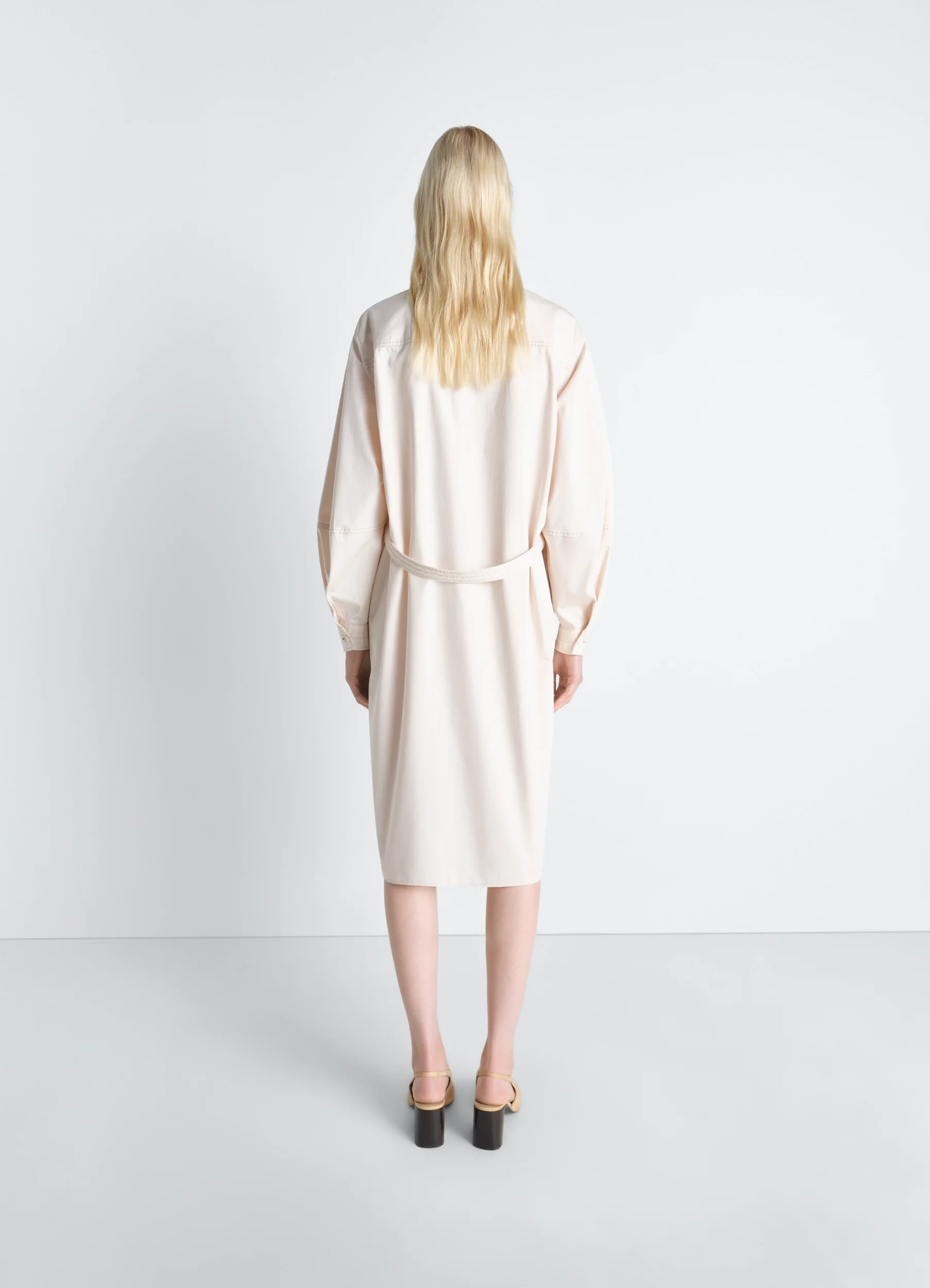LIQUETTE DRESS IN LIGHT COTTON SATIN