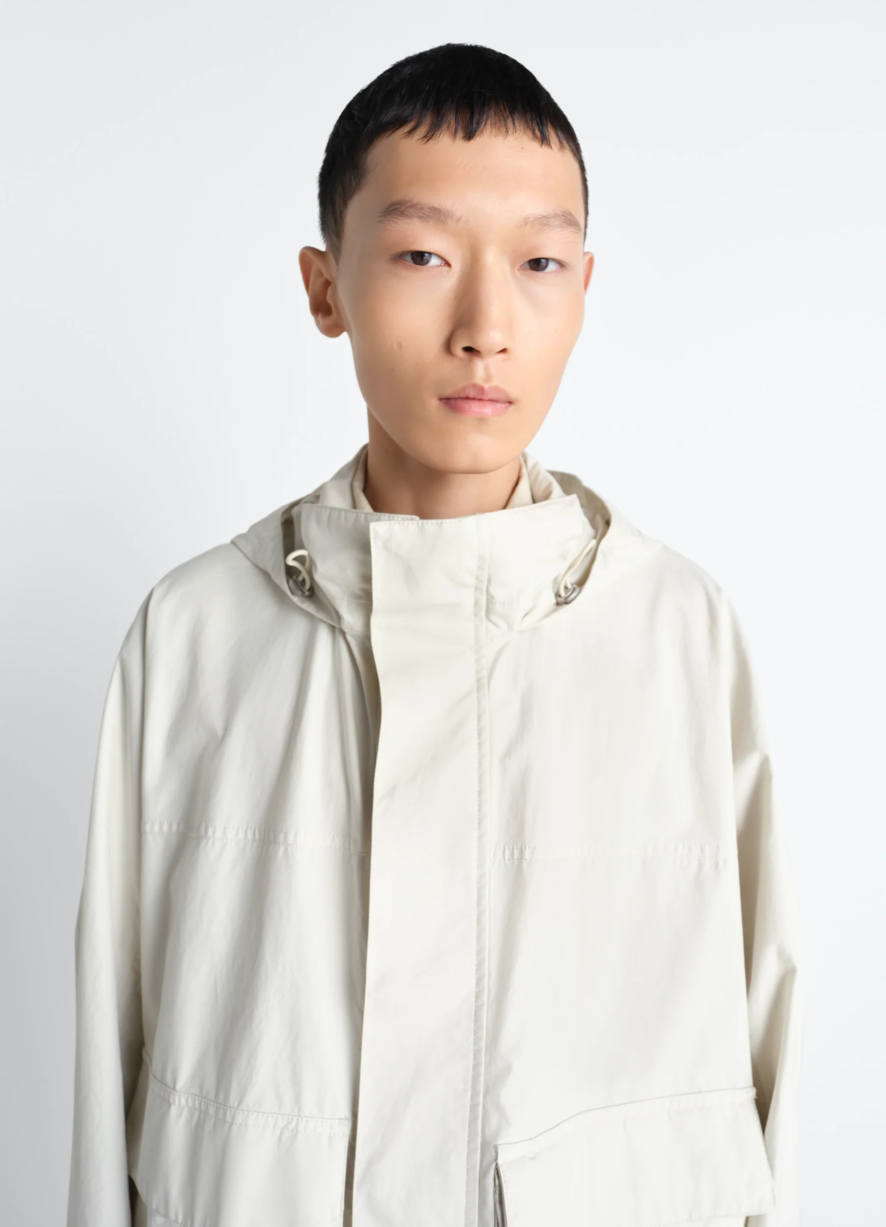 SHORT RAIN PARKA IN VENTILE® COTTON