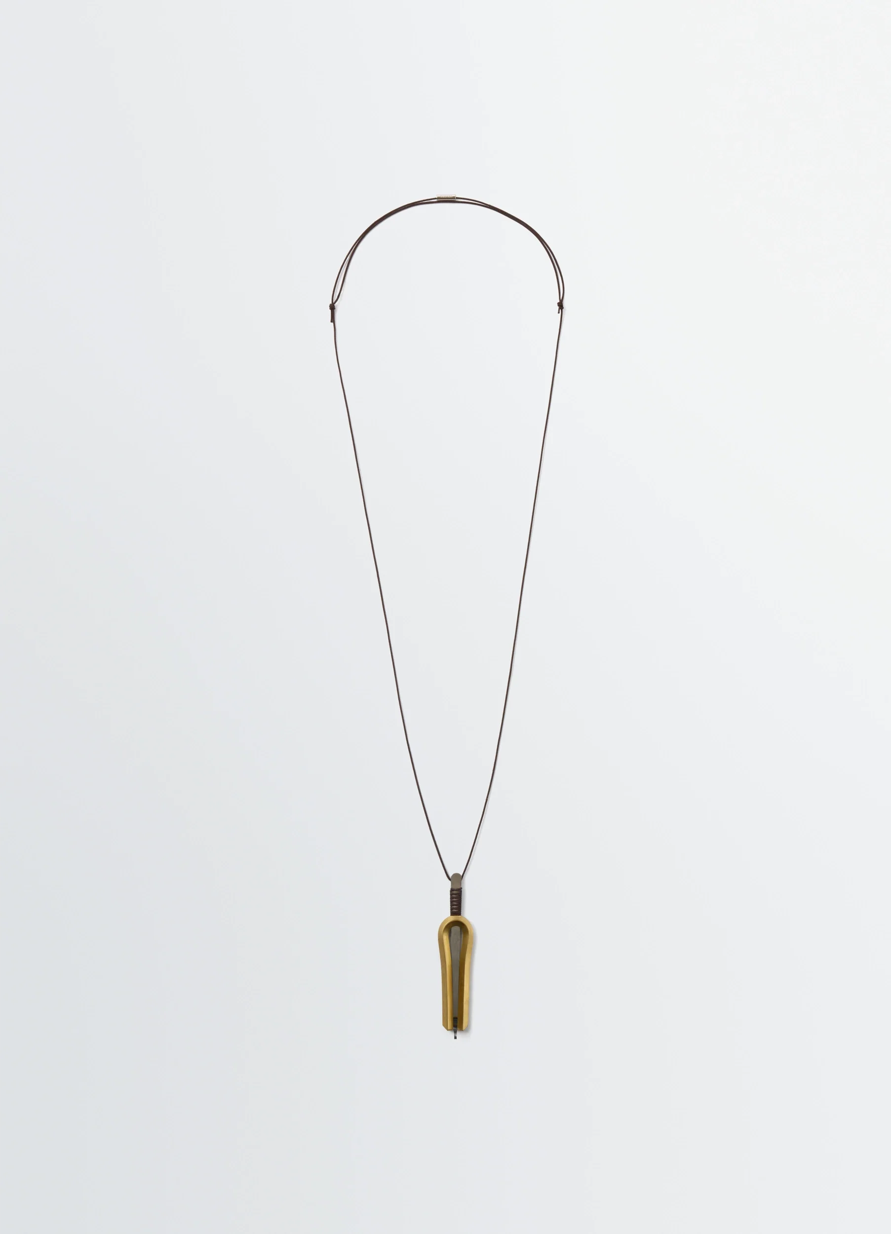 JAW HARP NECKLACE IN STAINLESS STEEL