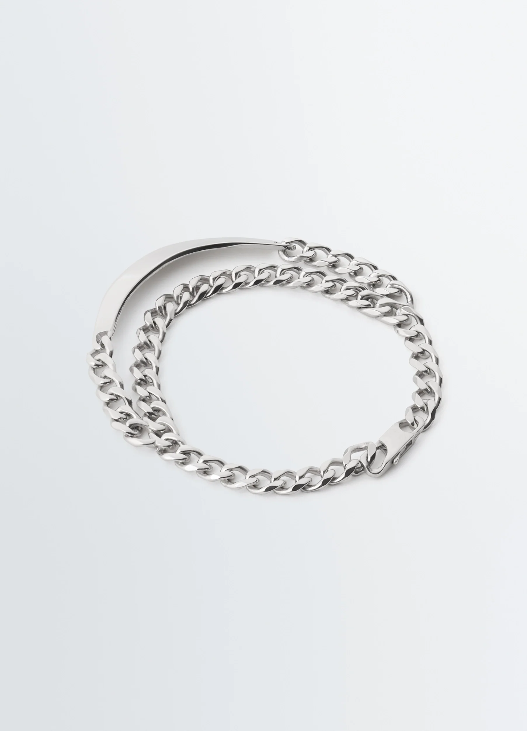 ID BRACELET M IN SILVER
