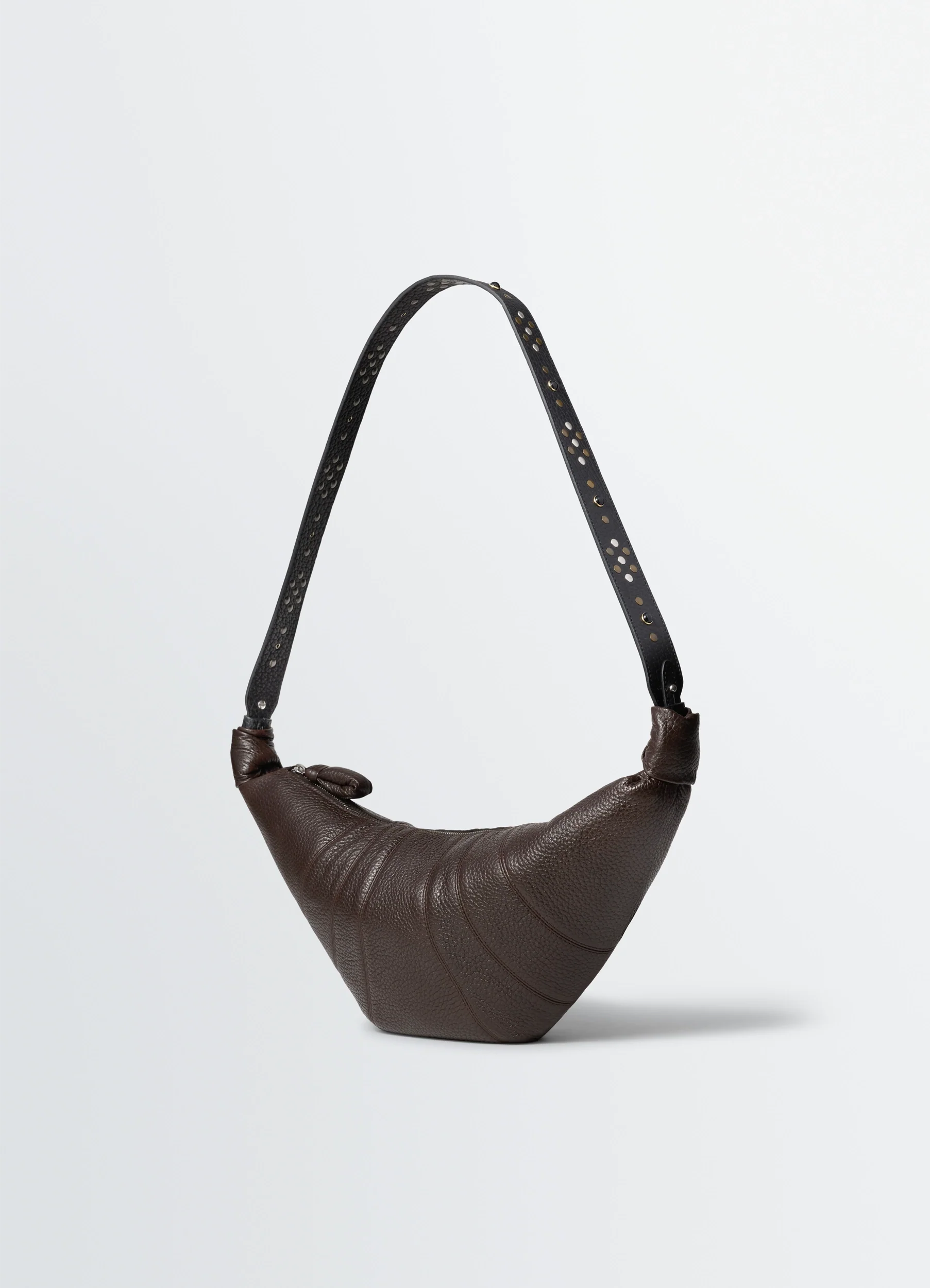 WESTERN STUDS MEDIUM CROISSANT BAG IN LEATHER