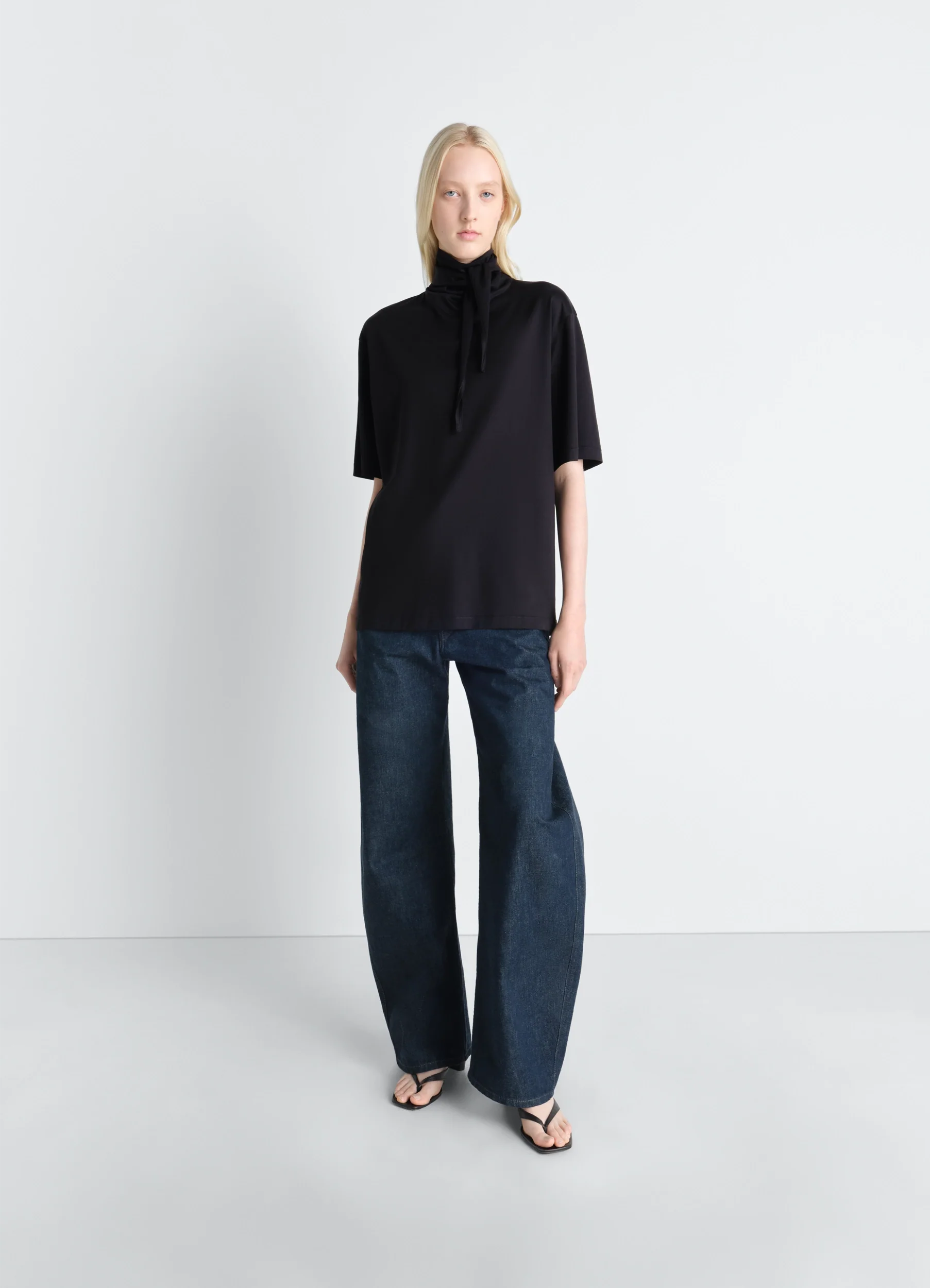 T-SHIRT WITH FOULARD IN JERSEY
