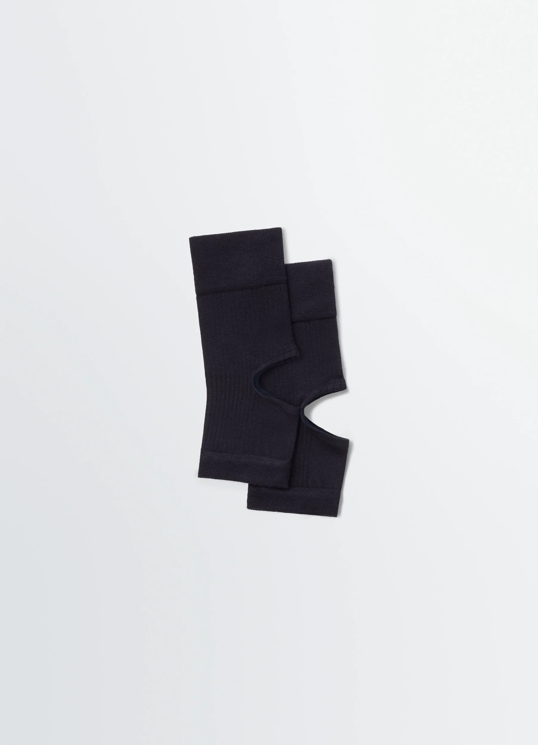 CUT-OUT RIB GAITERS IN STRETCH VISCOSE SILK