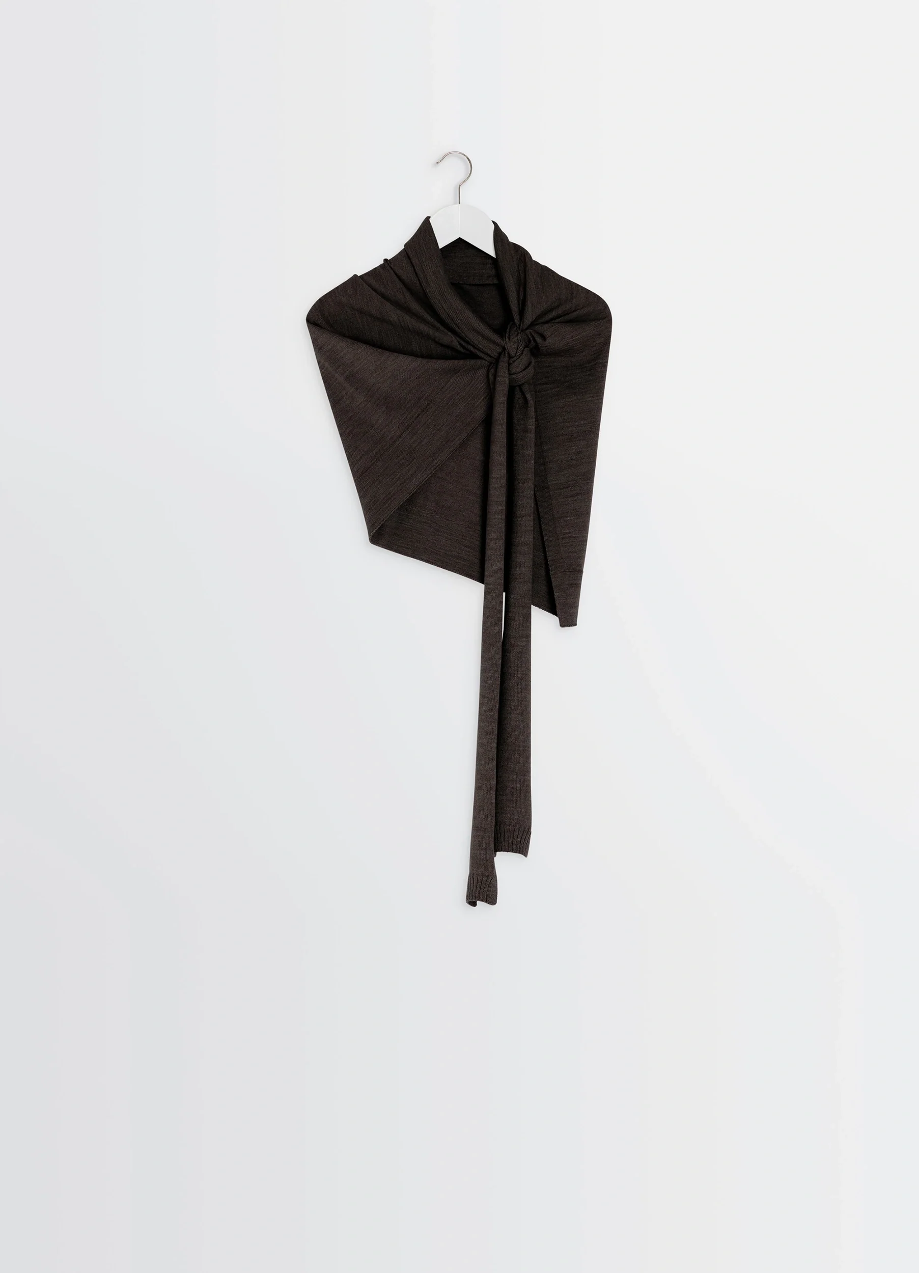 TROMPE L'OEIL SCARF IN MERINO BLEND
