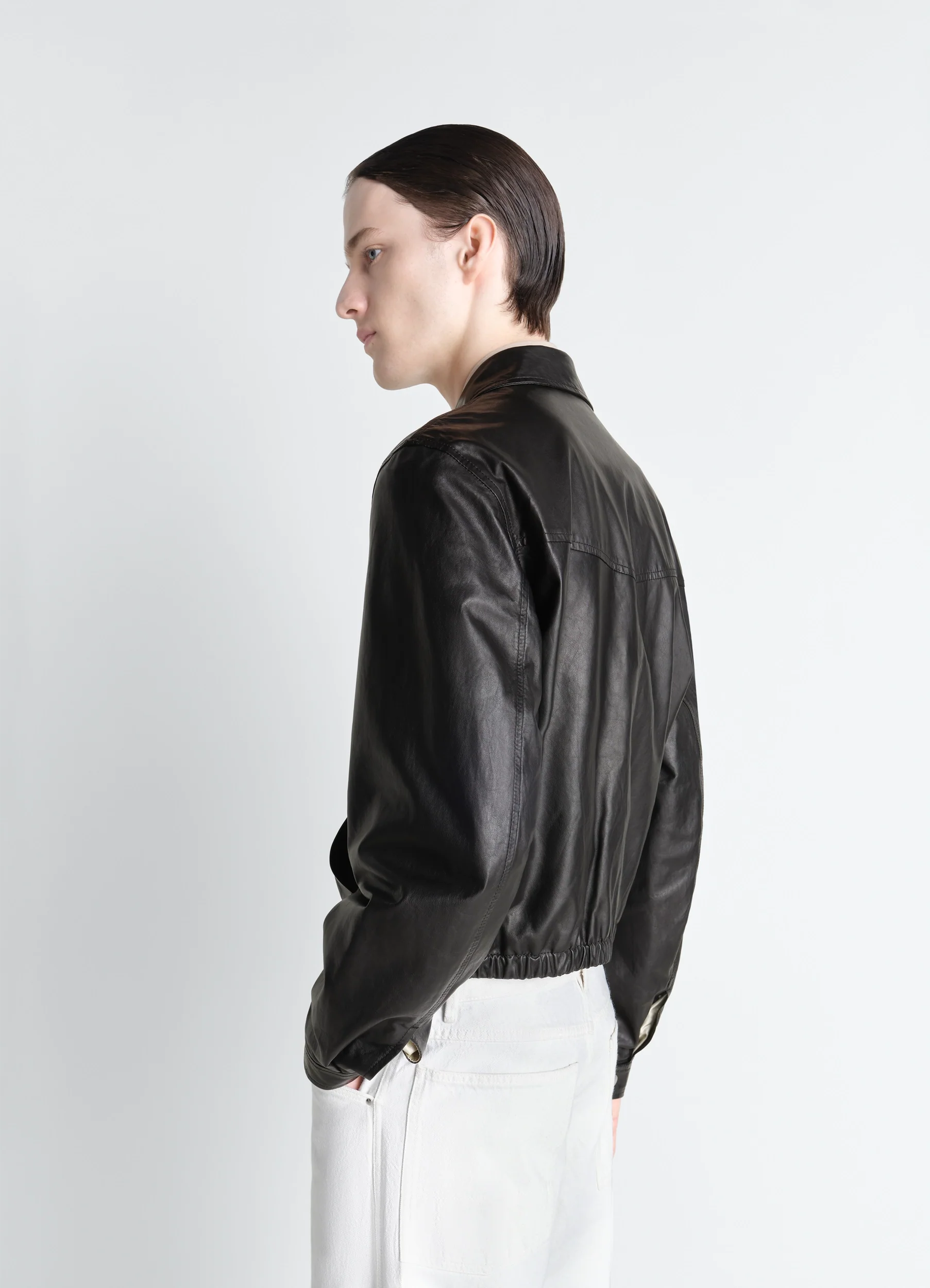 BIKER BLOUSON IN LEATHER