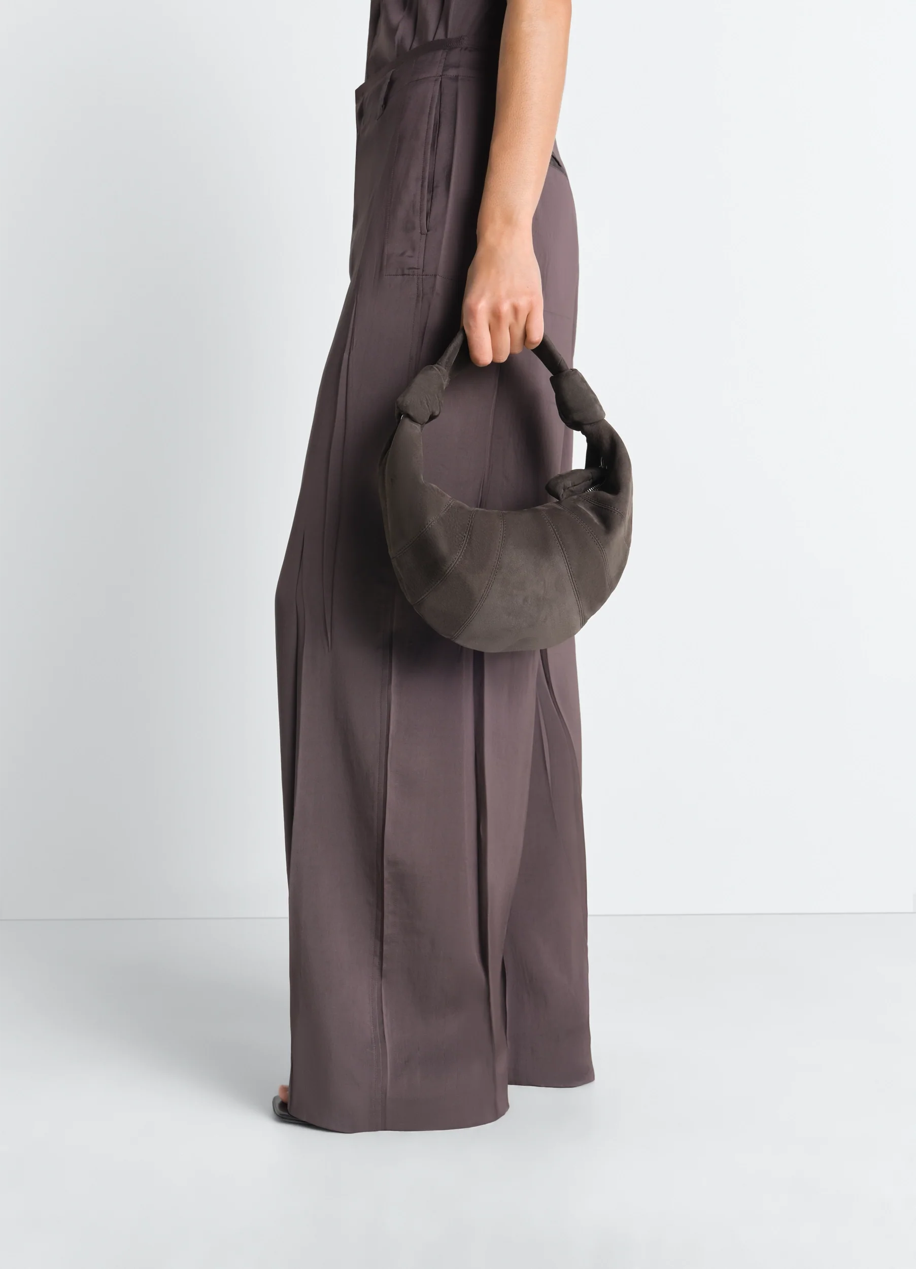 MINI FORTUNE CROISSANT BAG IN NUBUCK LEATHER