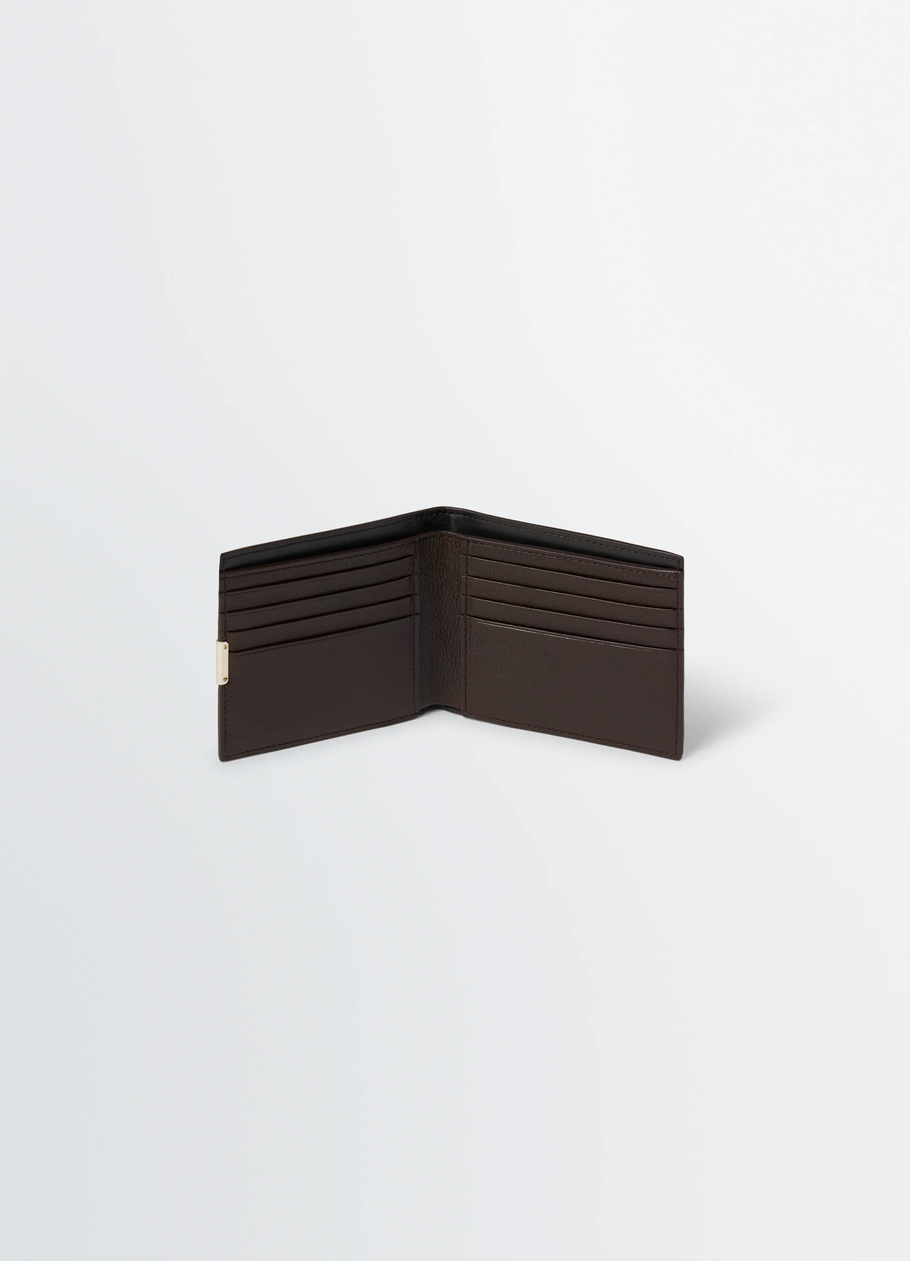 SOFT TAB STUDS DOTS BIFOLD WALLET IN LEATHER